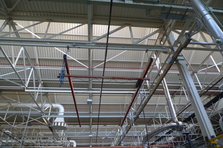 Demag Chain hoists with KBK monorail systems