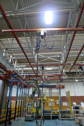 Indeva 2ALOR Cylinder lifting manipulator grabs