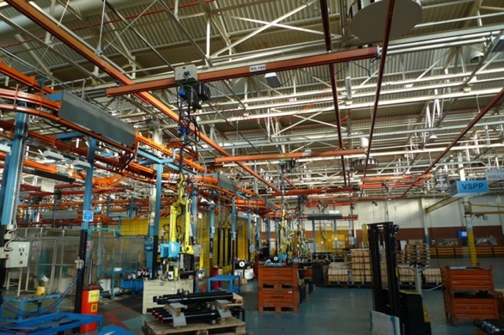 Indeva 2ALOR Cylinder lifting manipulator grabs