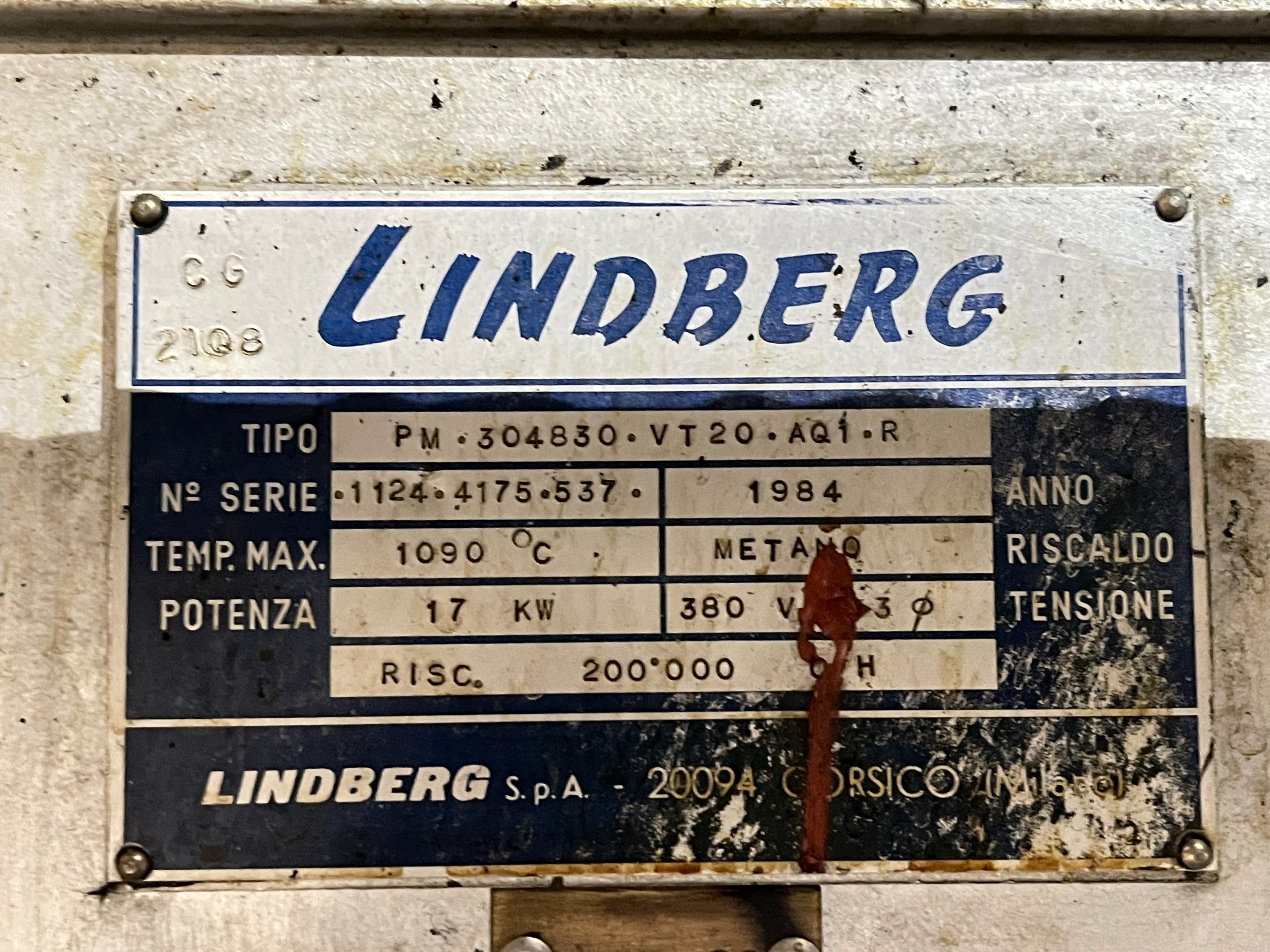 Lindberg Pacemaker 2 SAS Fired Heat Treatment Furnace