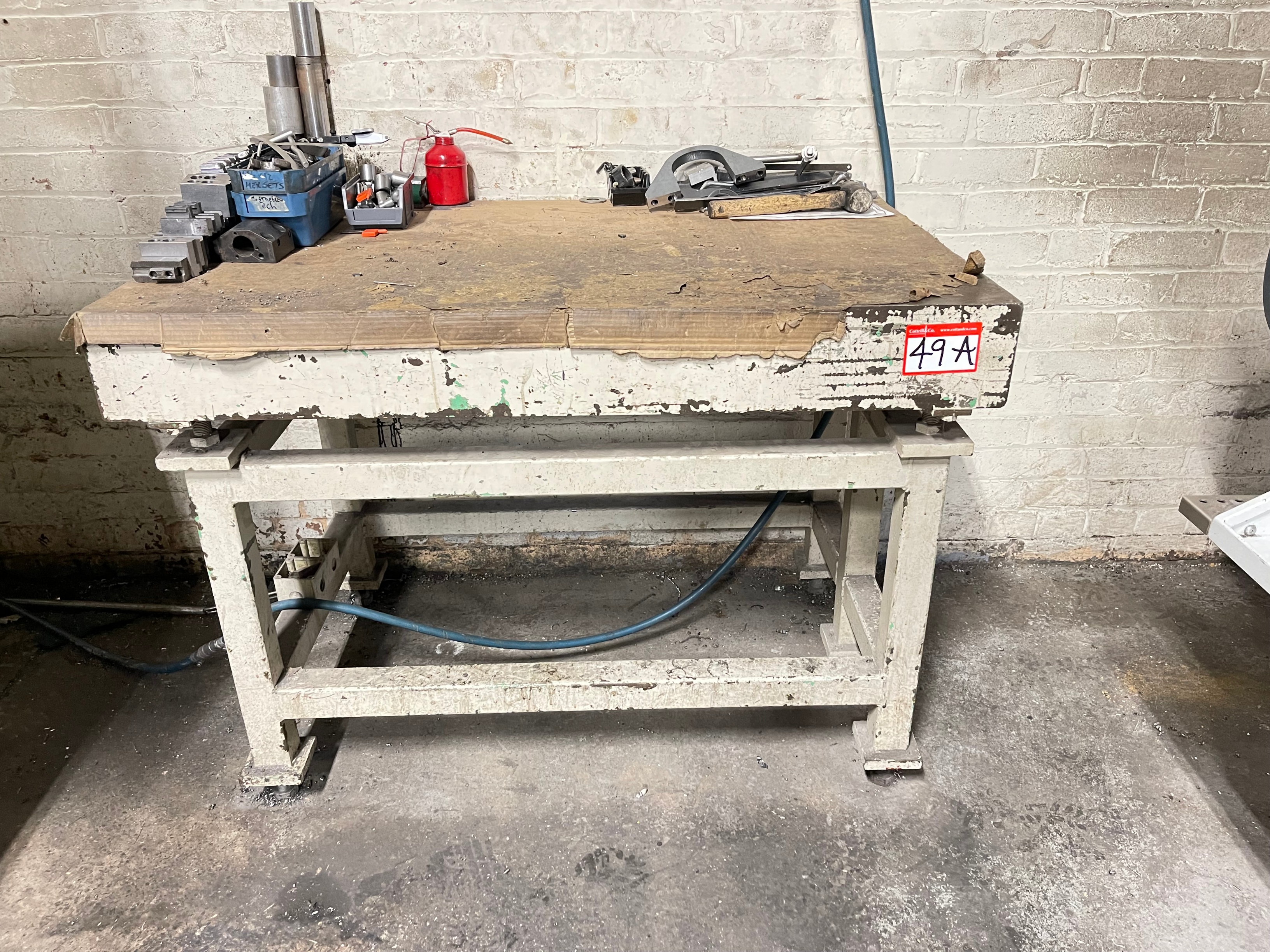 Cast Iron Suface Table size 4' x 2'