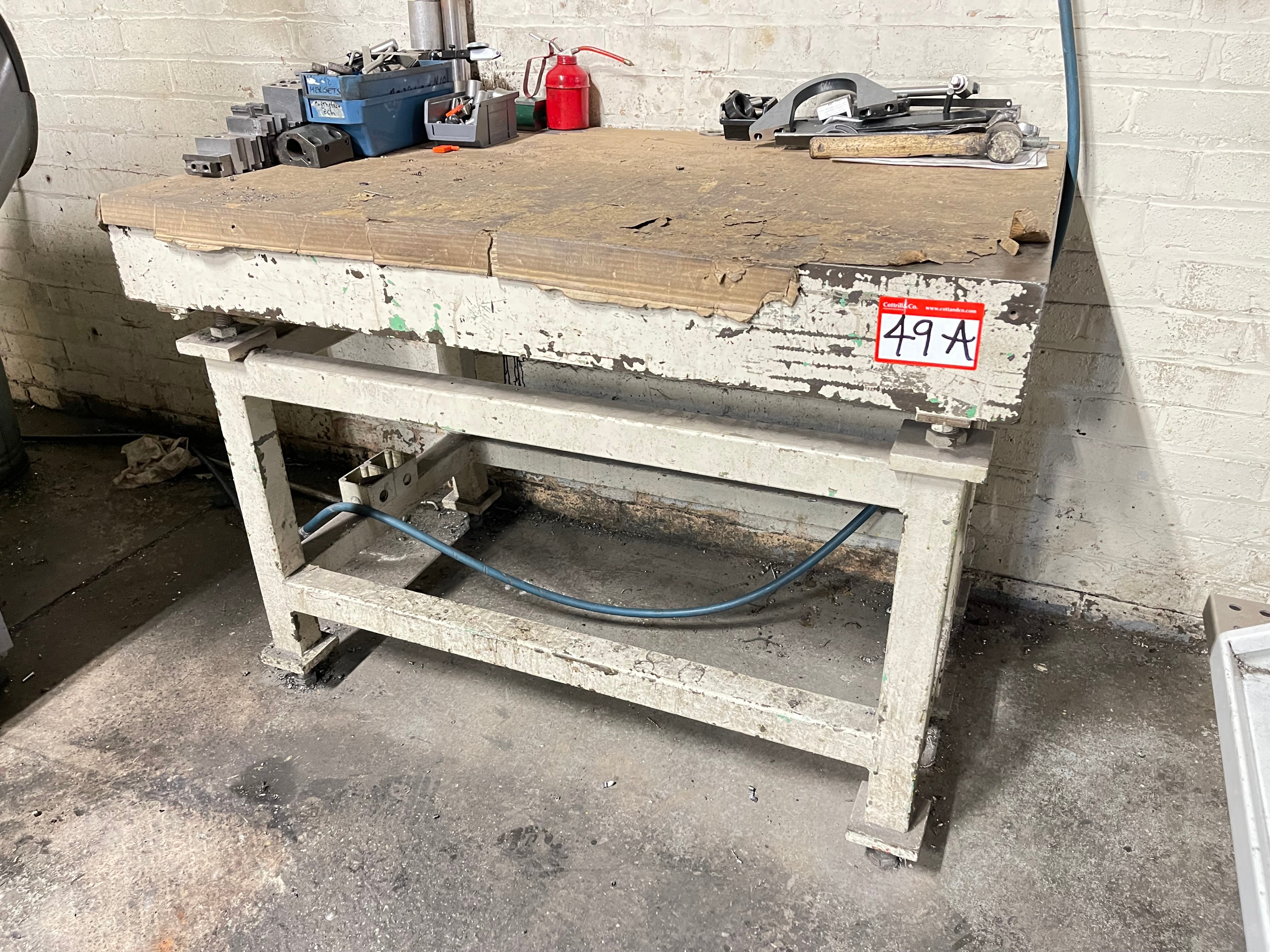Cast Iron Suface Table size 4' x 2'