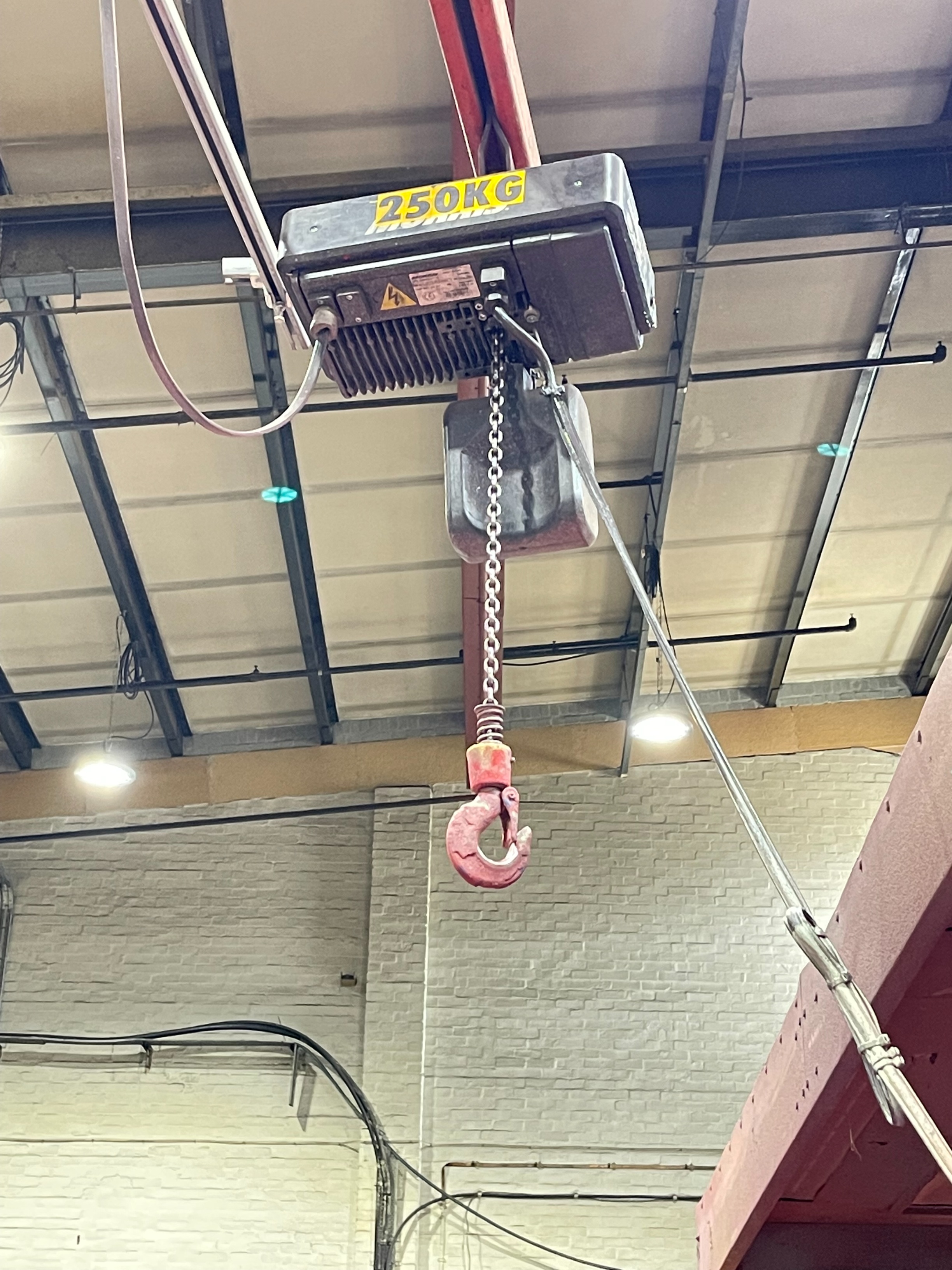 Jib Crane, SWL 250kg with Morris SX3 Hoist