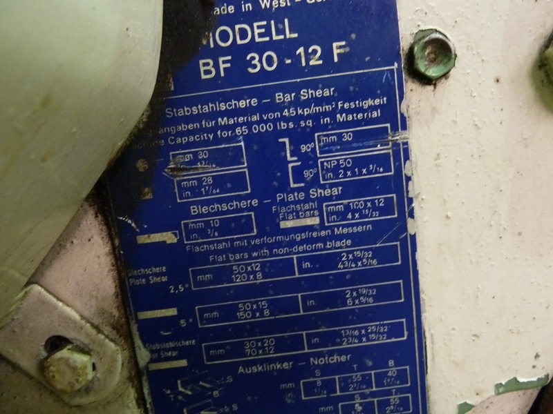 Muhr-U-Bender Type BF 30-12 Steelworker