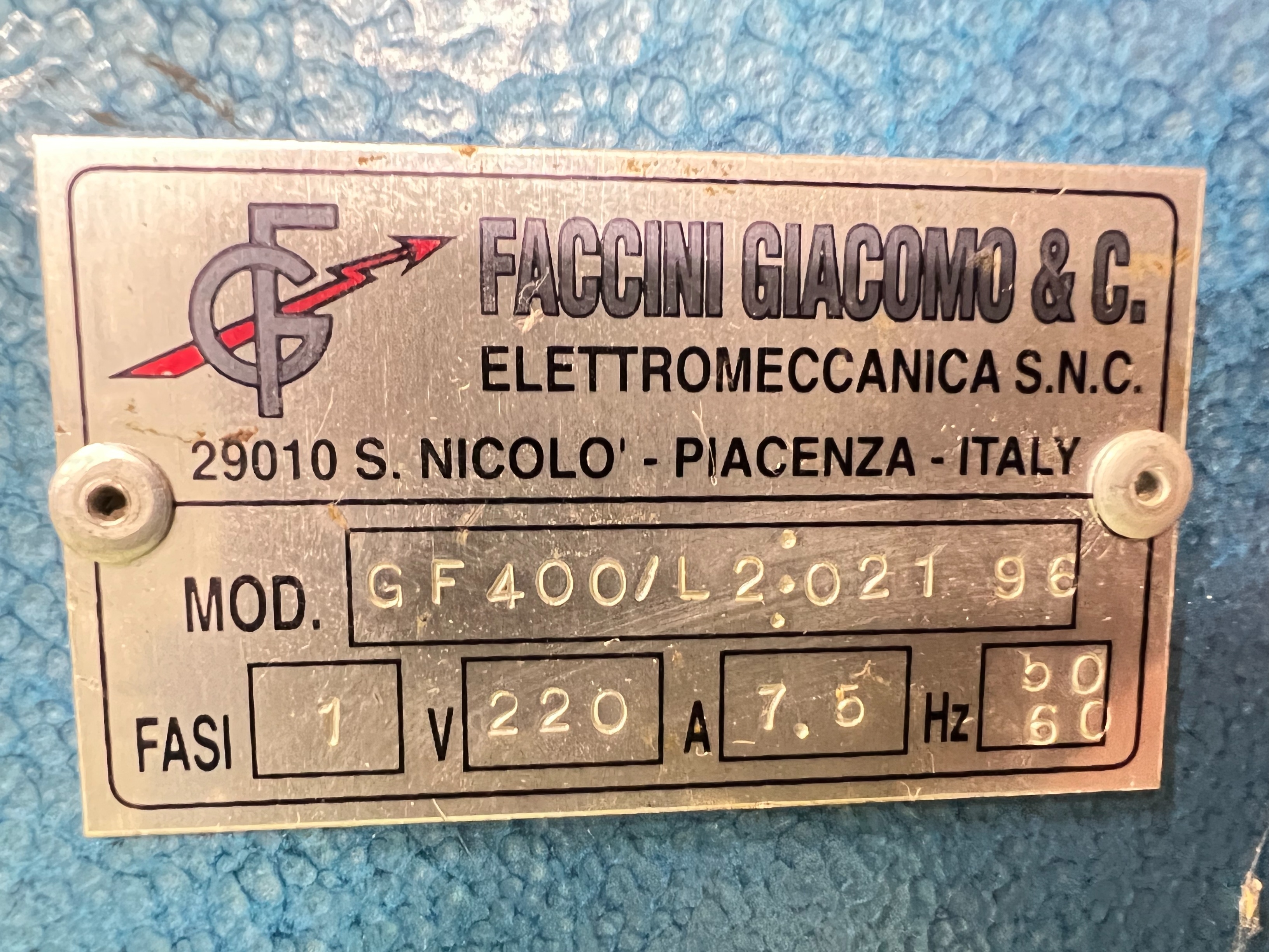 (3) x Faccini Giacoma GF400/L2 plastic Eyewear Frame Heater Unit
