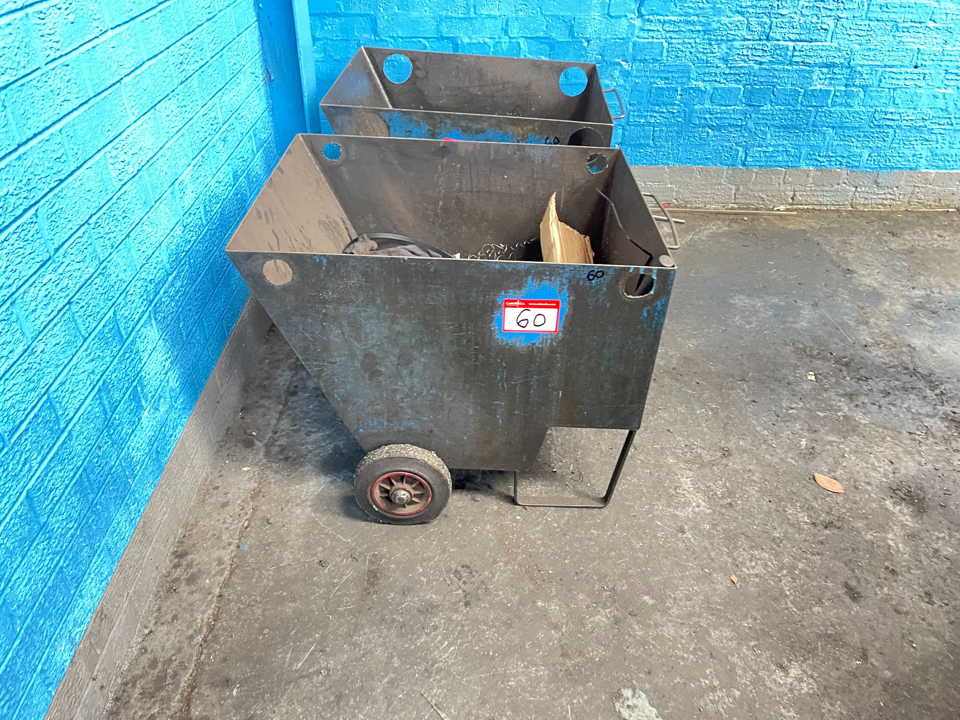 (2) x Small Tipping Skips 770mm x 600mm x 600mm Approx.