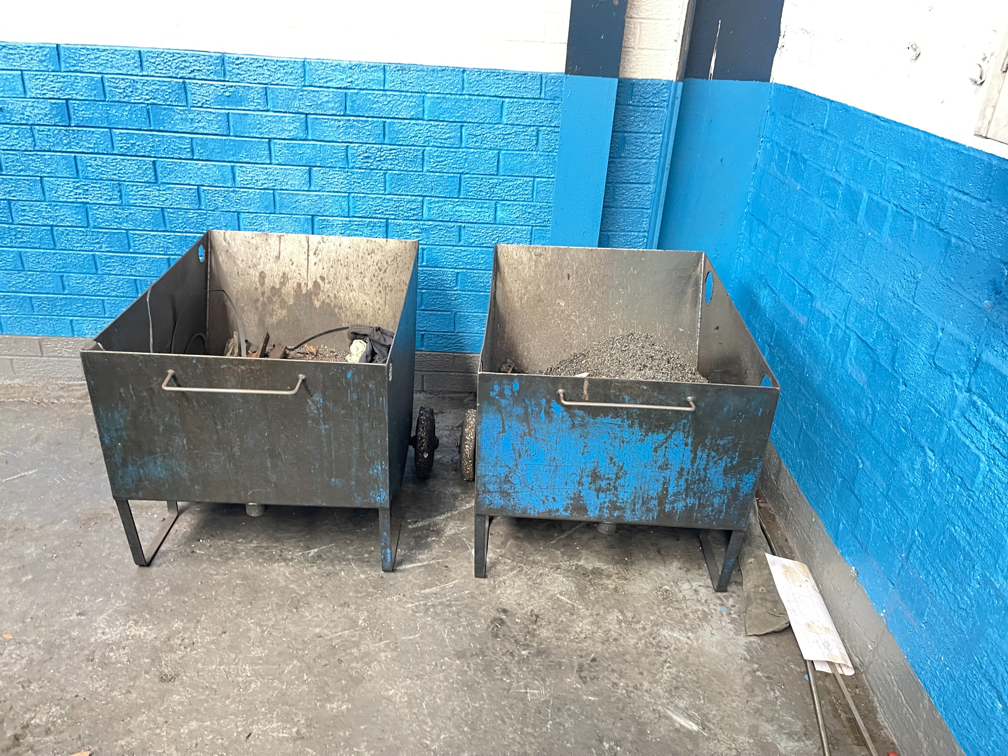 (2) x Small Tipping Skips 770mm x 600mm x 600mm Approx.