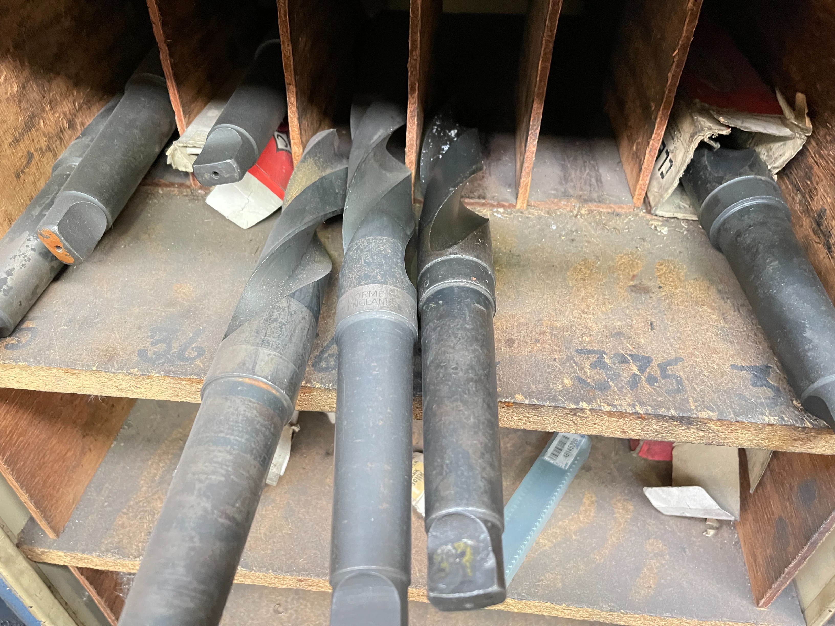 Machine Shop Cabinet with HSS Drills