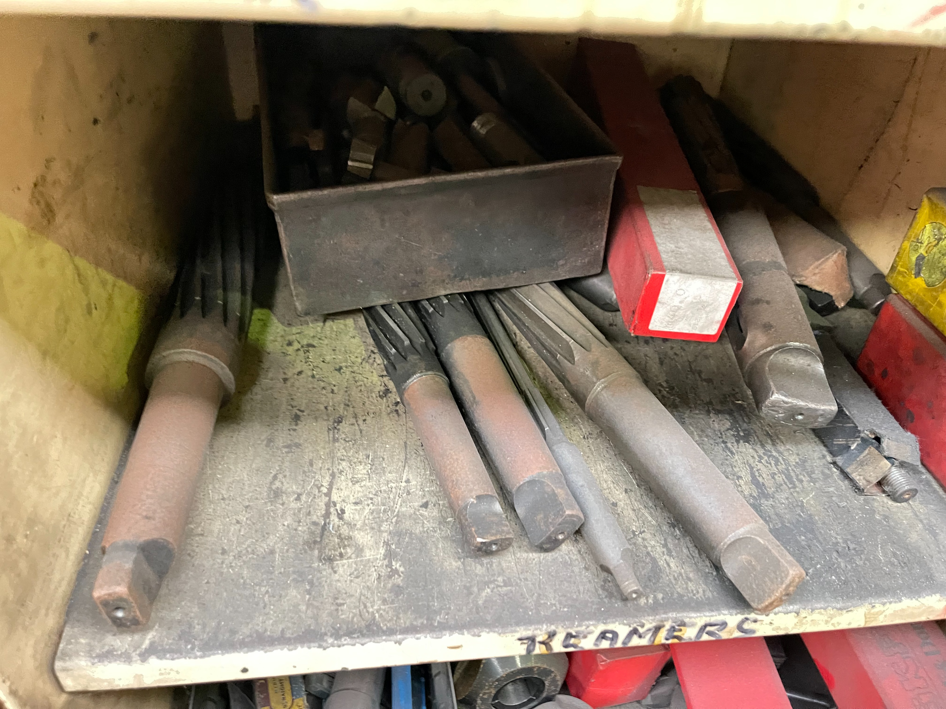 Machine Shop Cabinet with HSS Drills