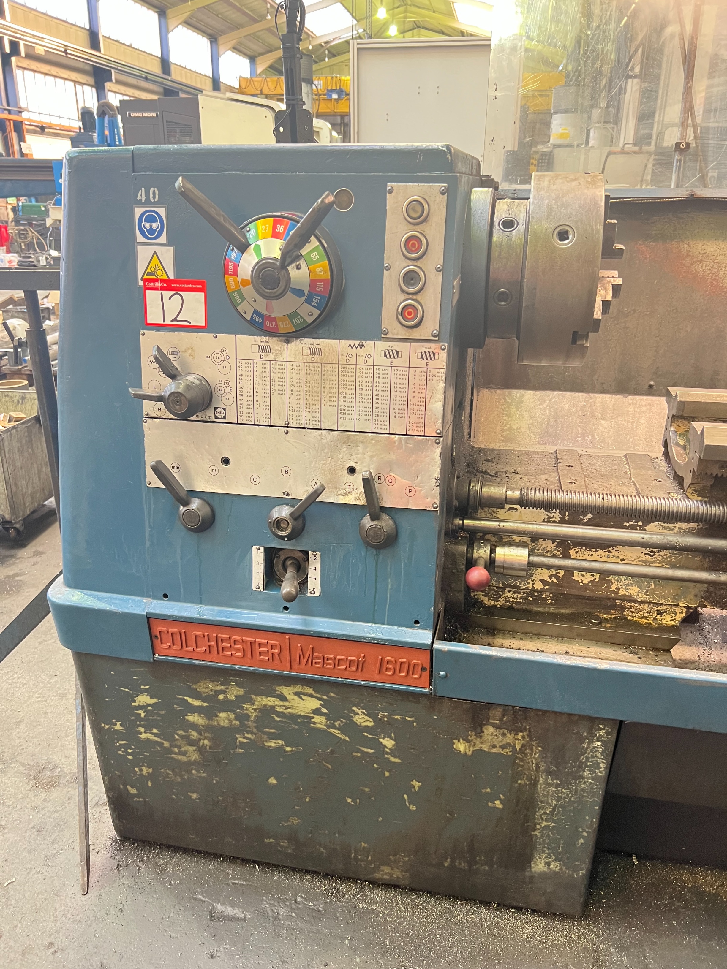 Colchester Mascot 1600 Gap Bed Centre Lathe