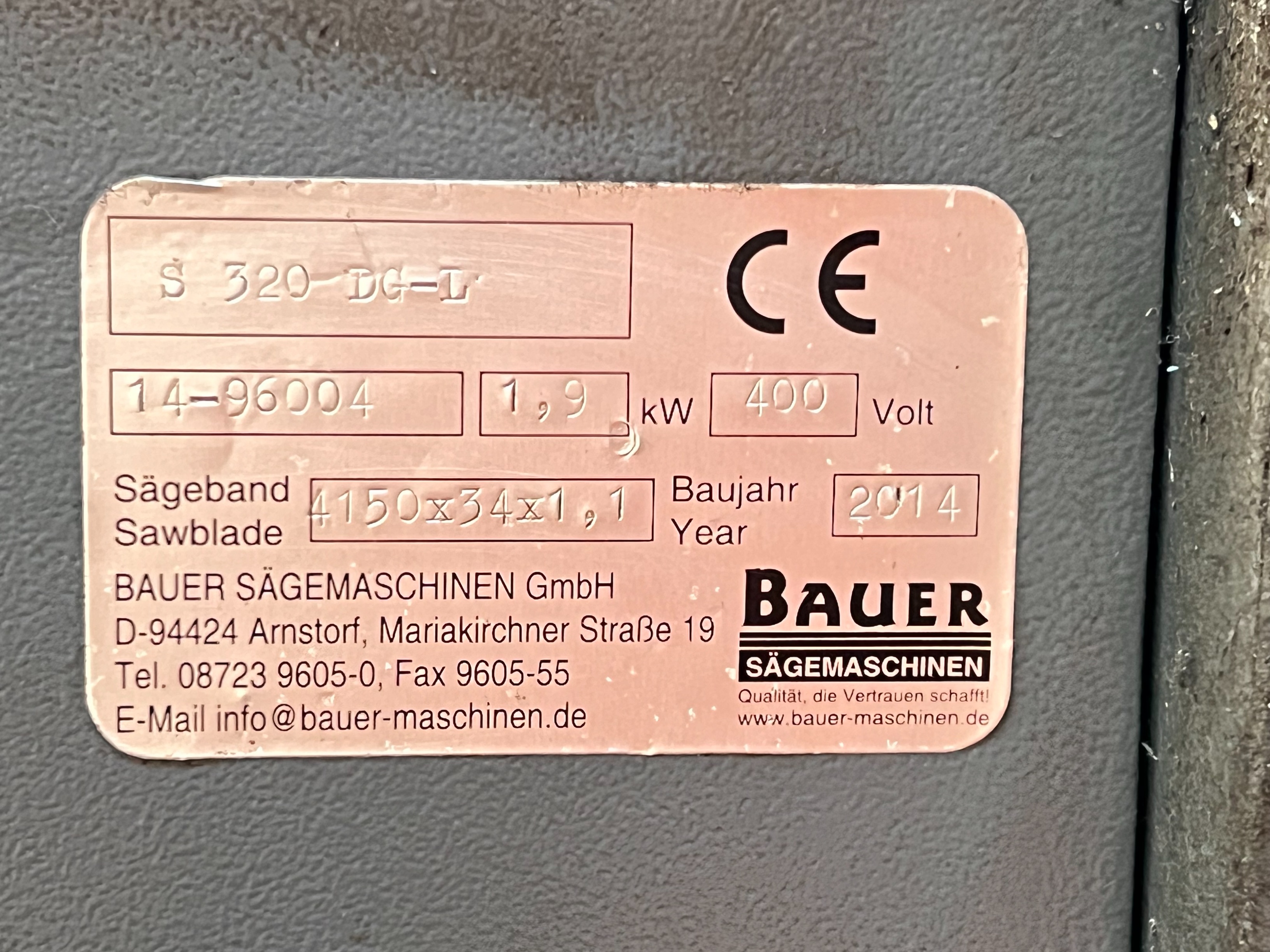 Bauer S 320 DG - L Horizontal Bandsaw