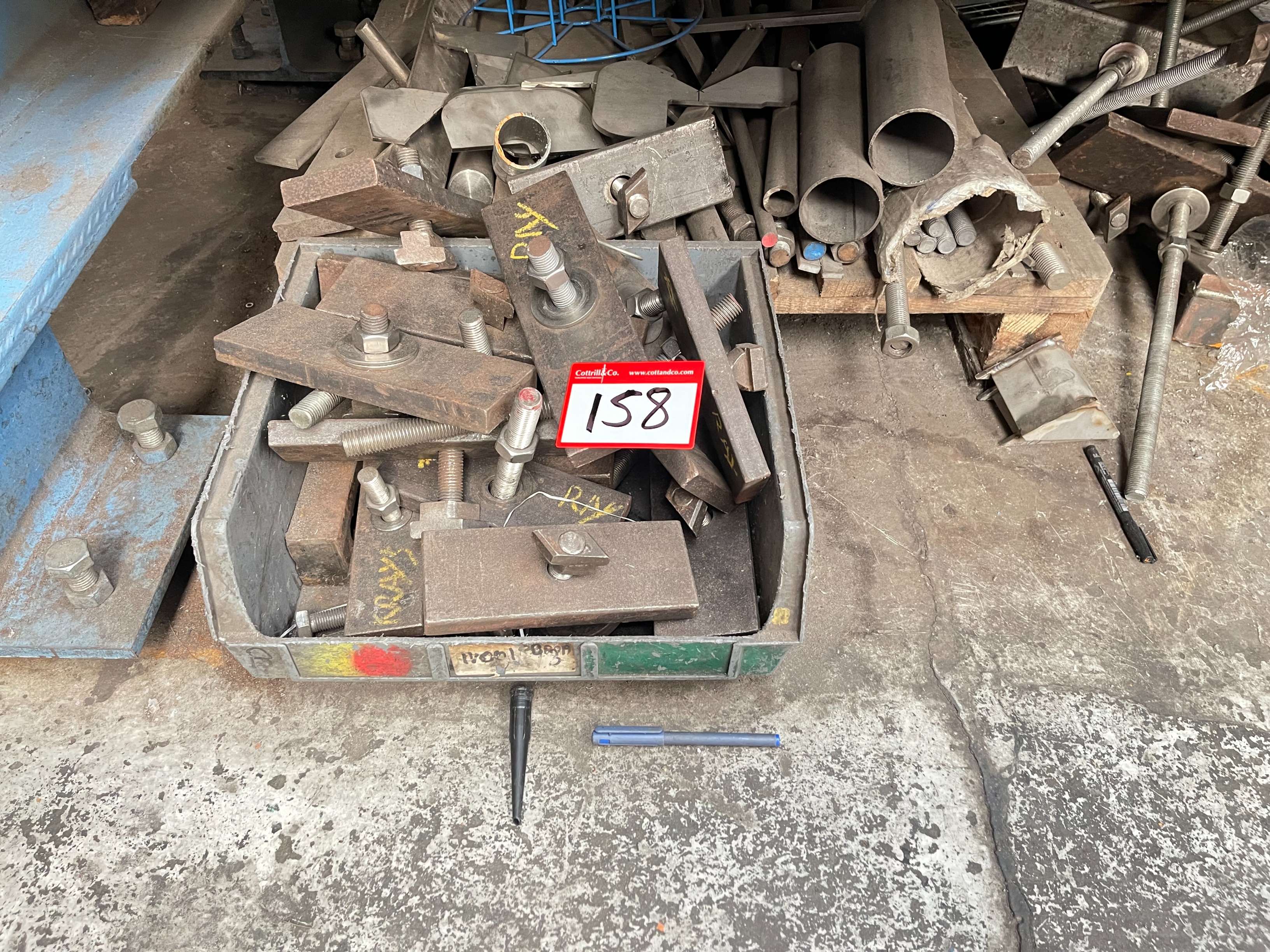 Qty of Bed Risers and Clamps Various Sizes