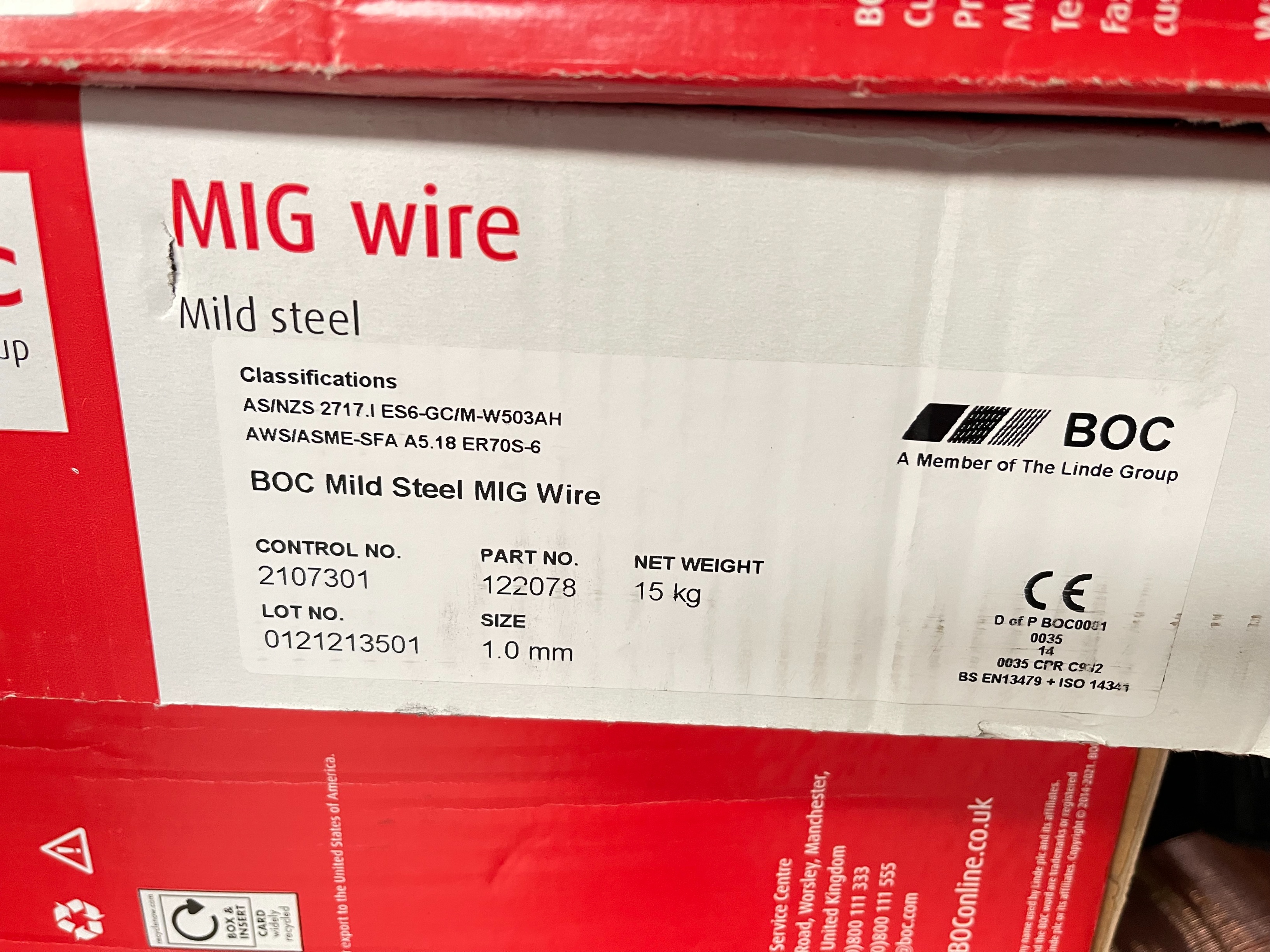 Welding Cabinet with Various Mig Welding Wire