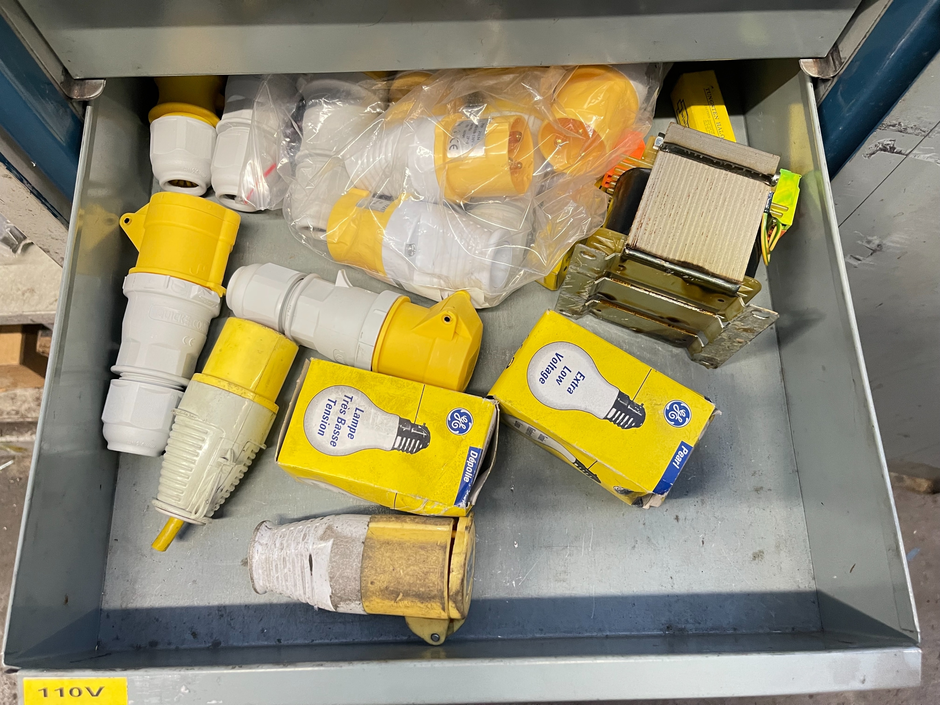 Maintenance Room Cabinets with Various Spares