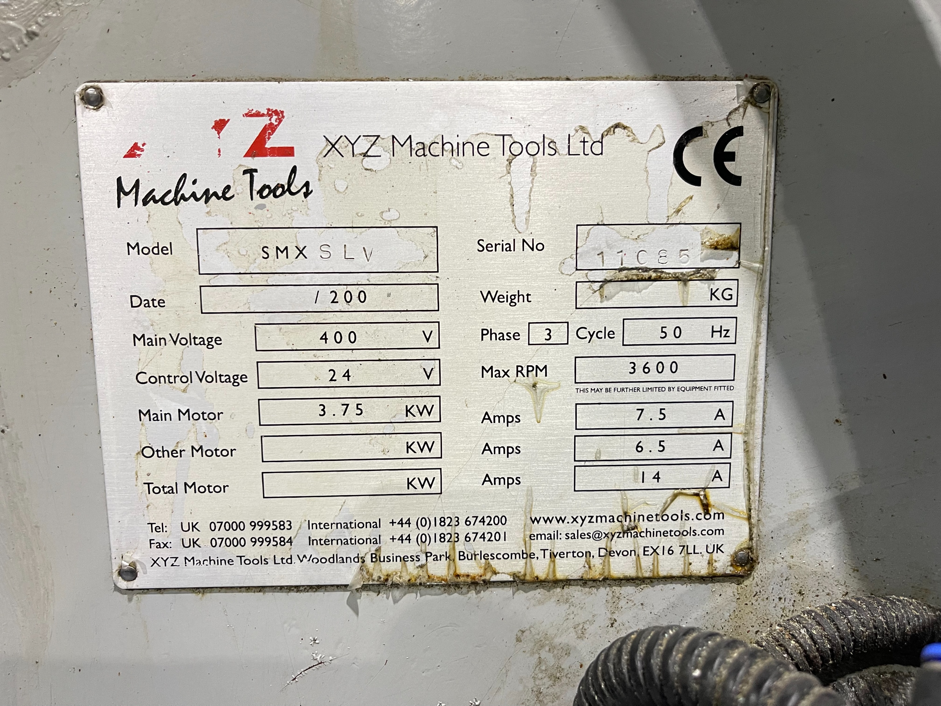 XYZ SMX SLV Turret Mill