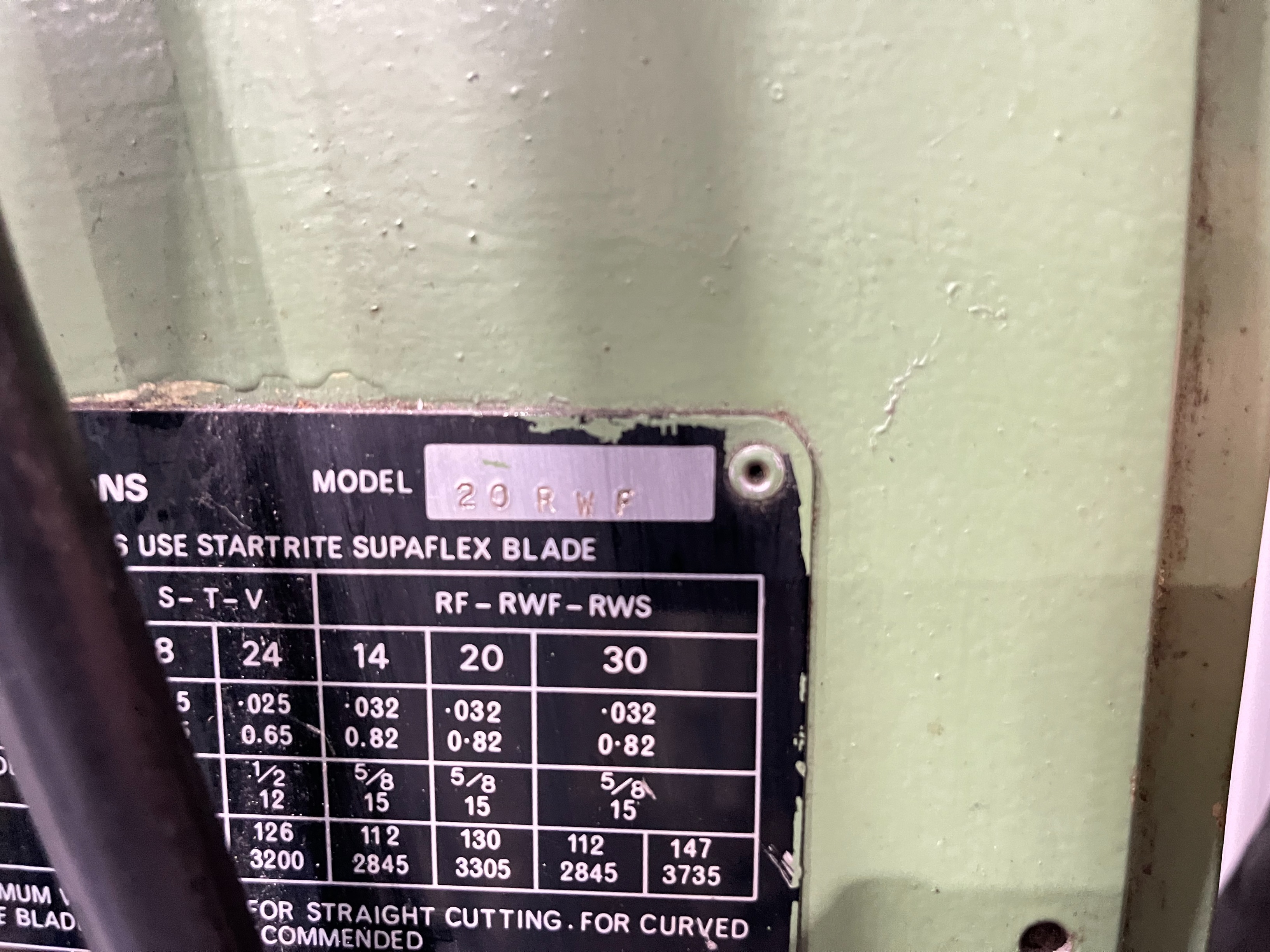 Startrite 20 RWF Vertical Bandsaw