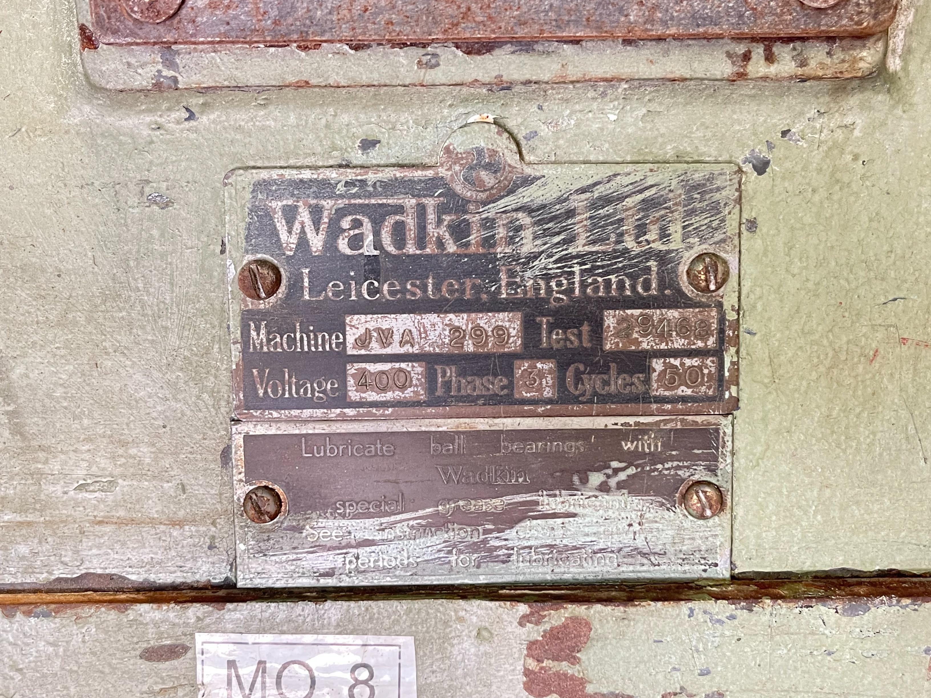 Wadkin Double Ended Wood Disc Sander