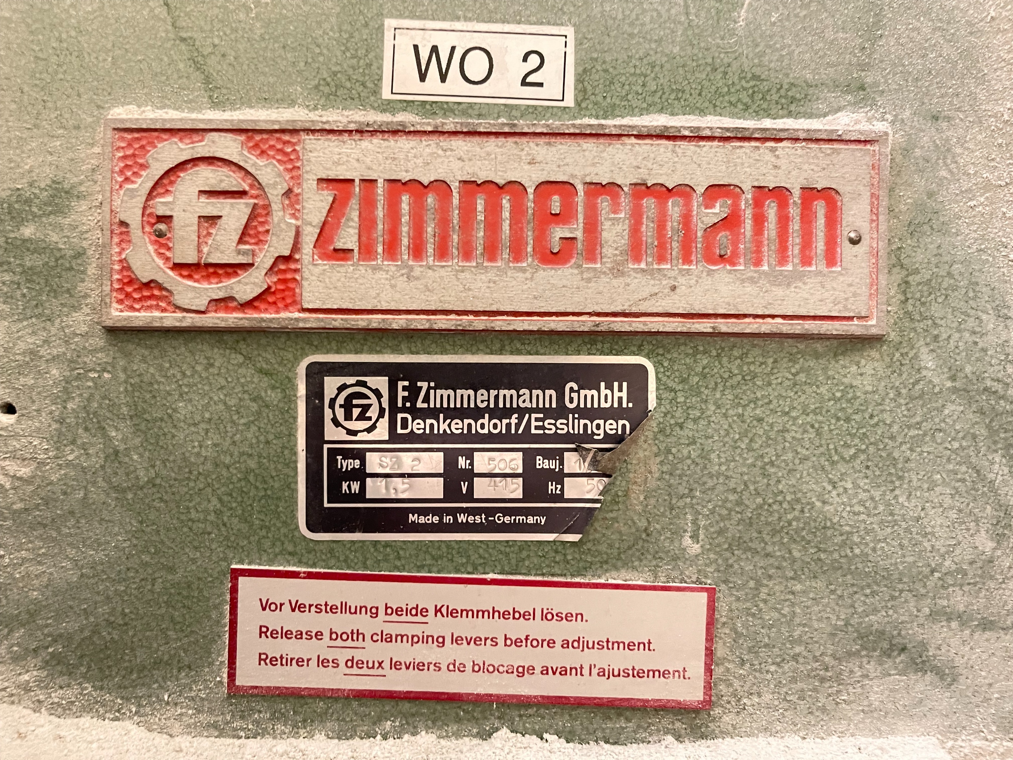 Zimmermann Double Ended Disc Sander