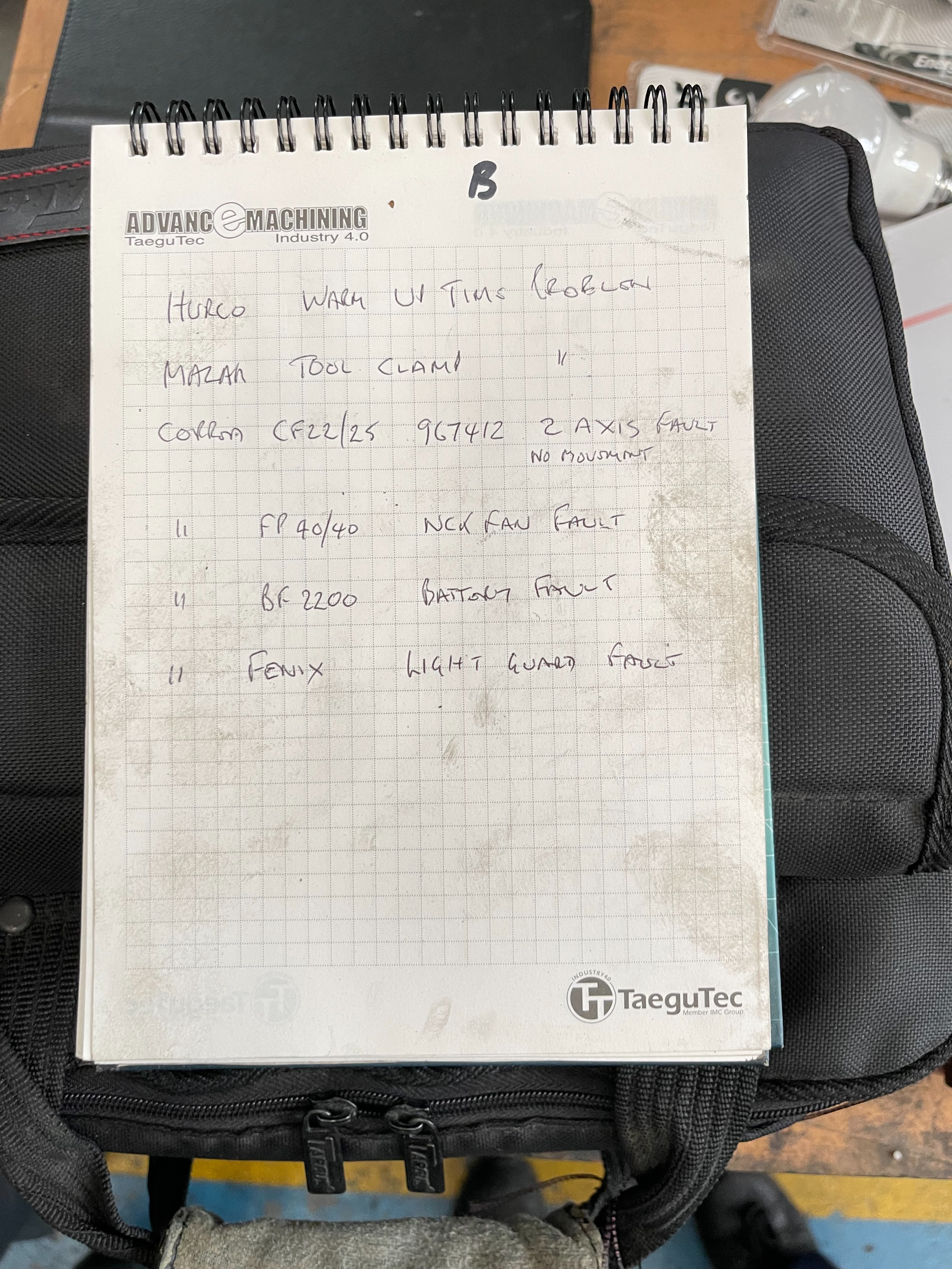 Work Bench with Qty of Collets and BT50 Tool Setter