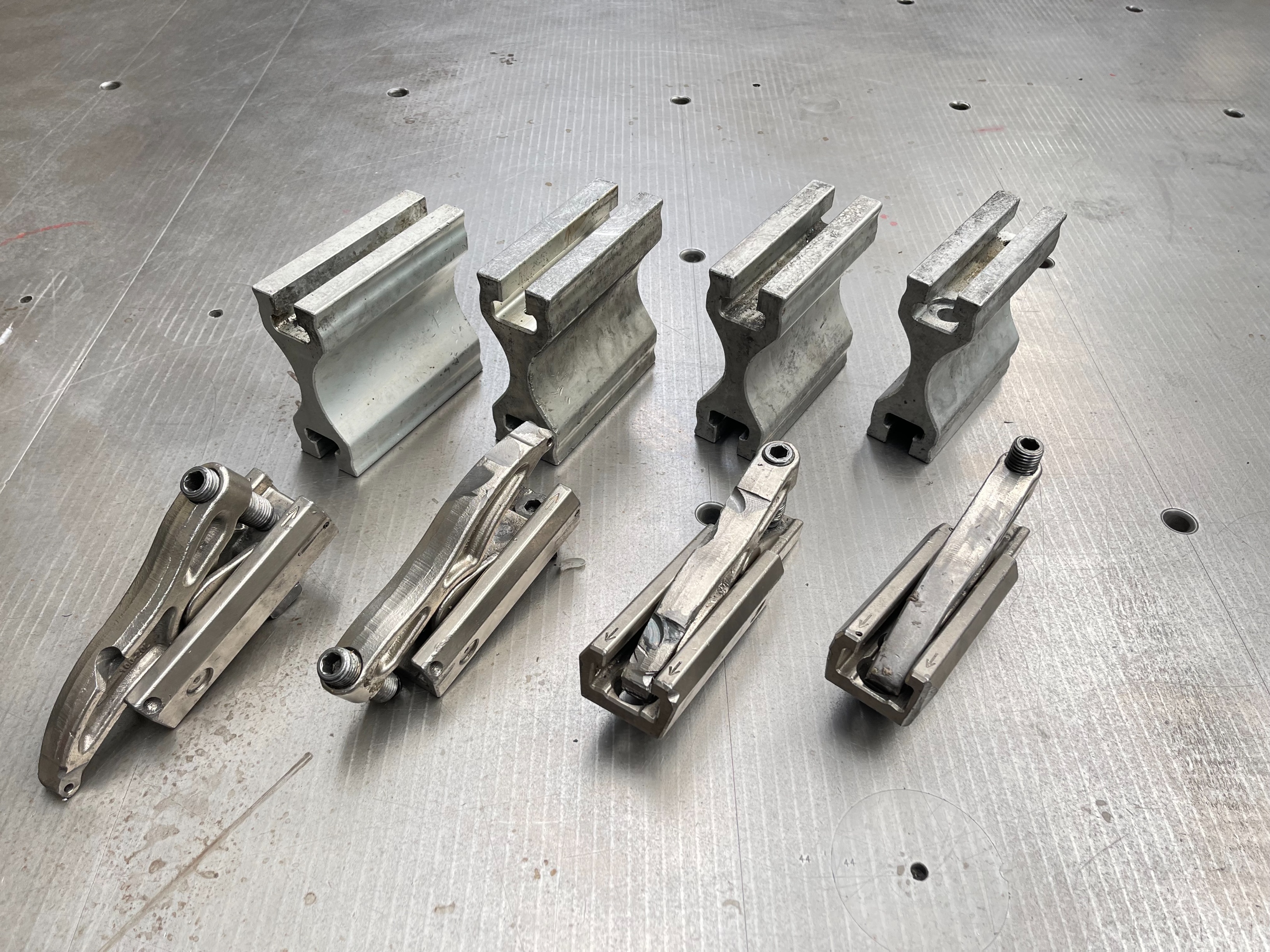 Qty of Lenzkes Clamps and Riser Blocks