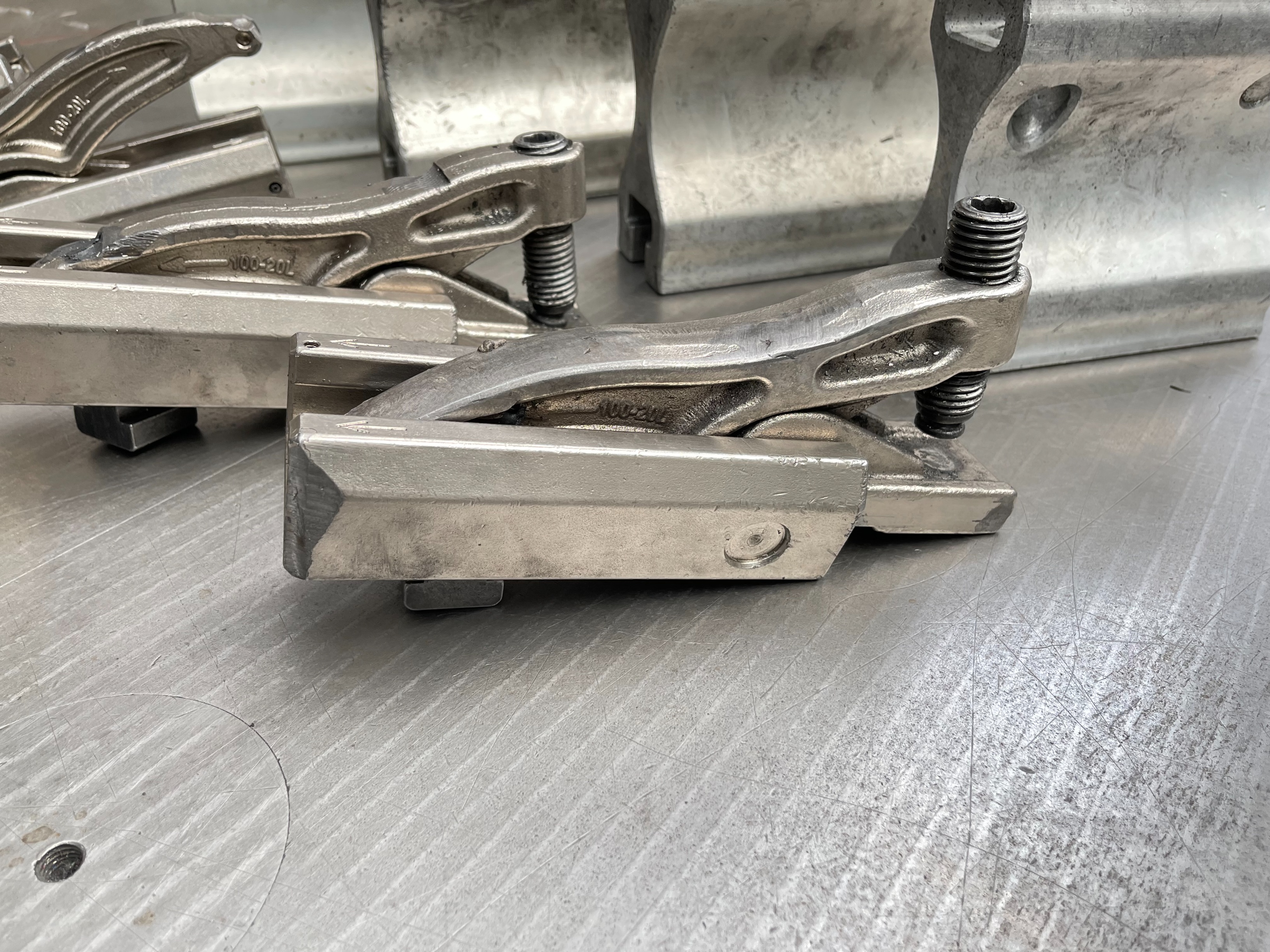 Qty of Lenzkes Clamps and Riser Blocks