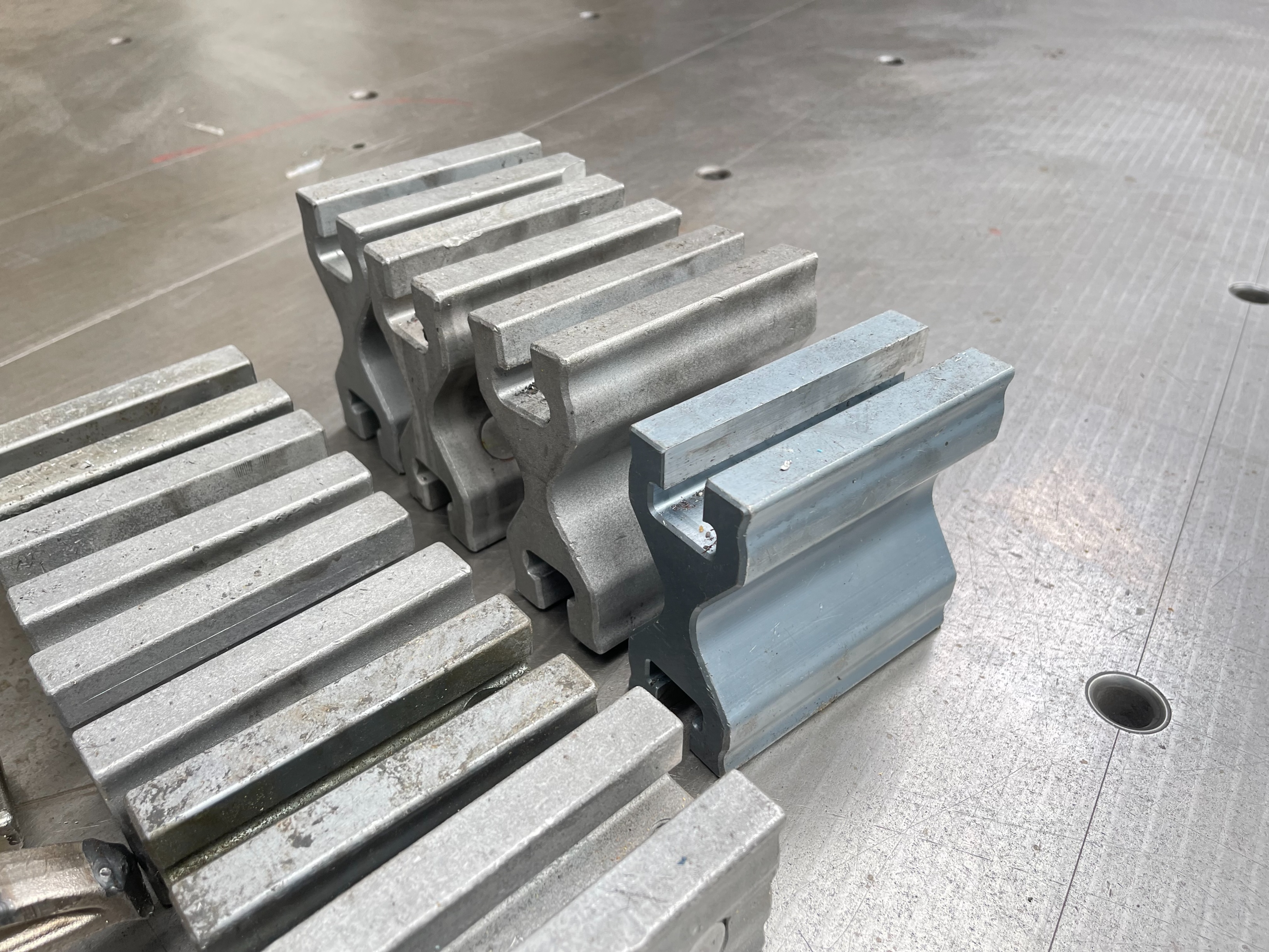 Qty of Lenzkes Clamps and Riser Blocks