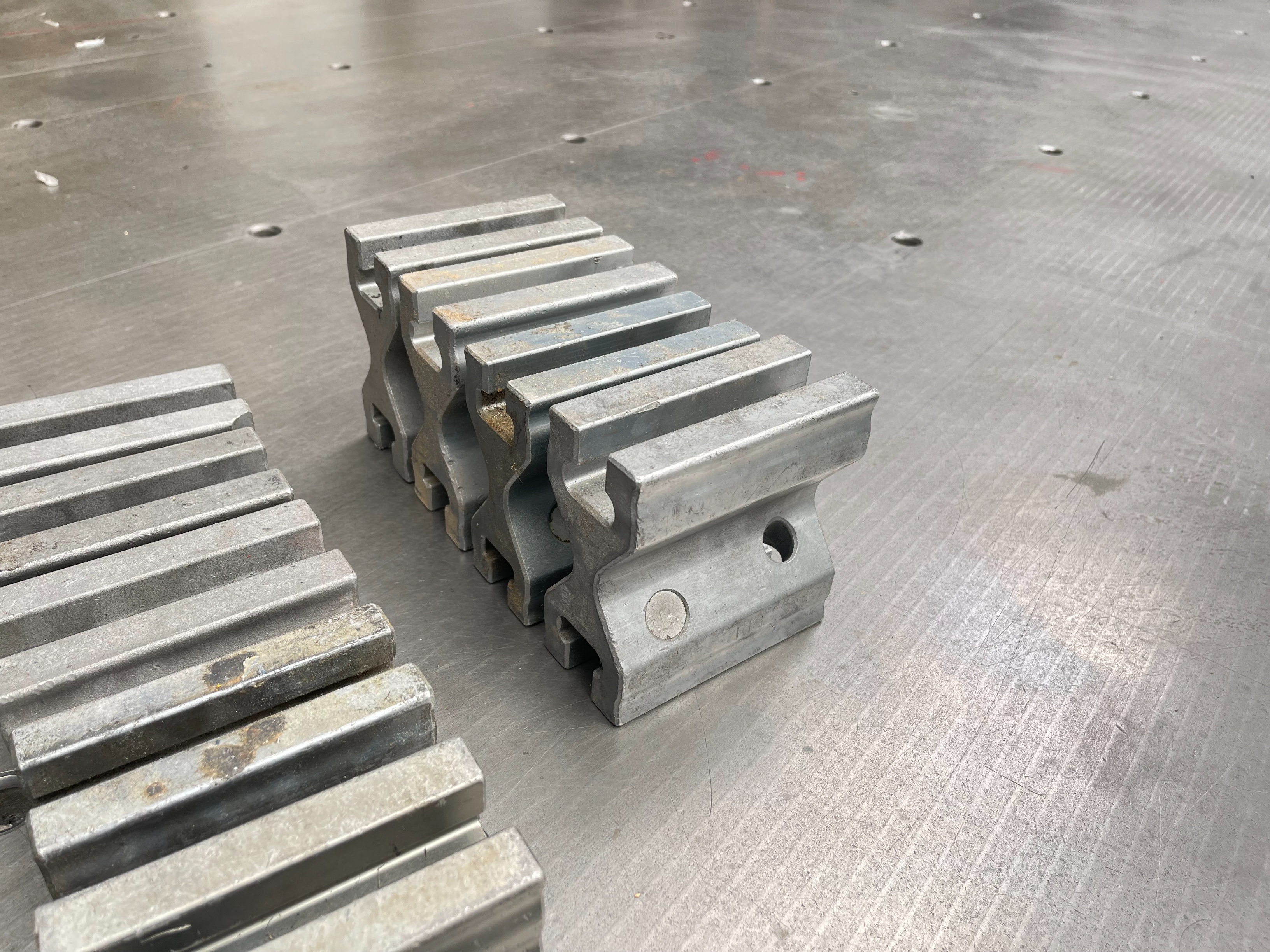 Qty of Lenzkes Clamps and Riser Blocks
