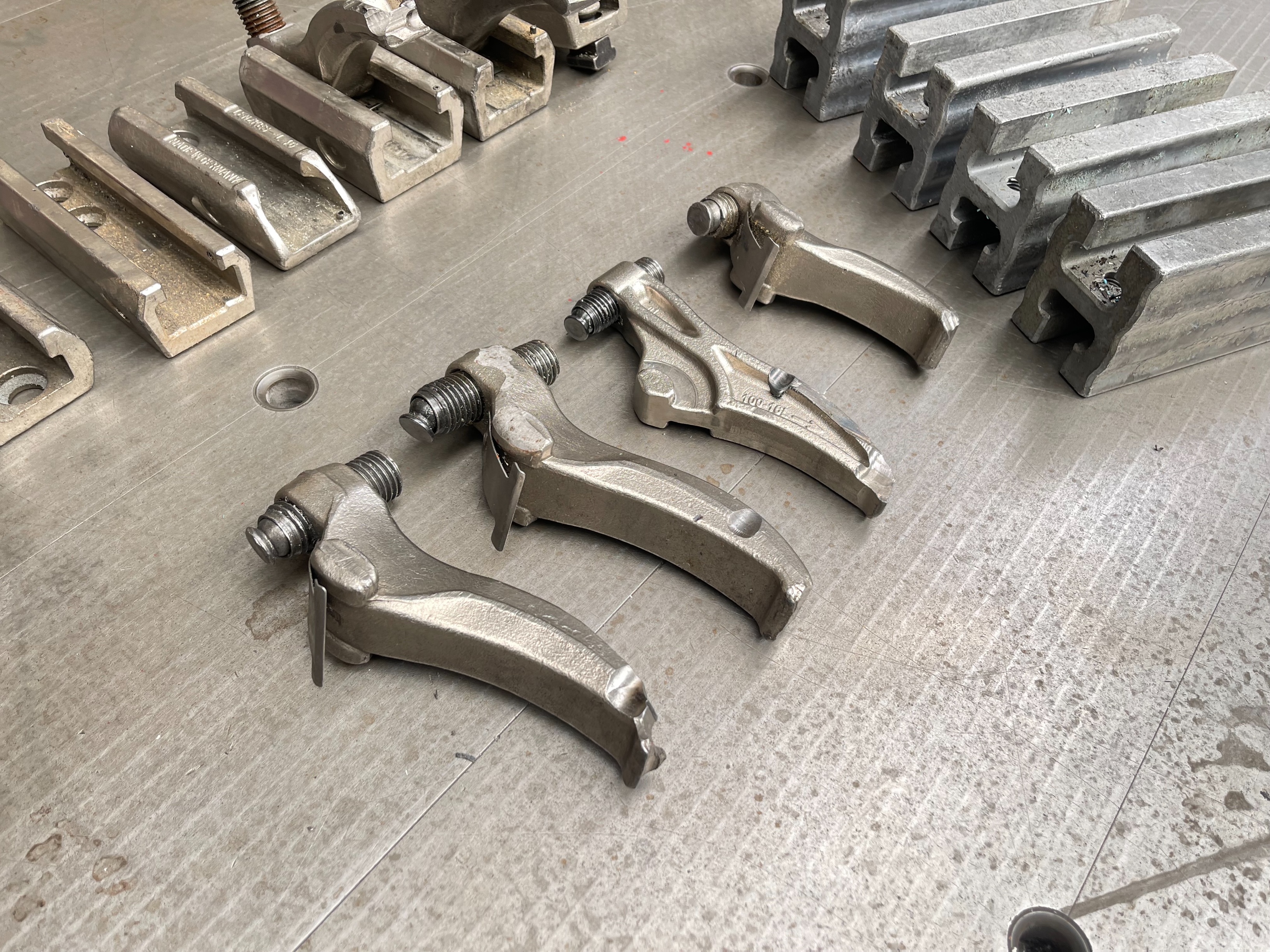 Qty of Lenzkes Clamps, Riser Blocks and Spares