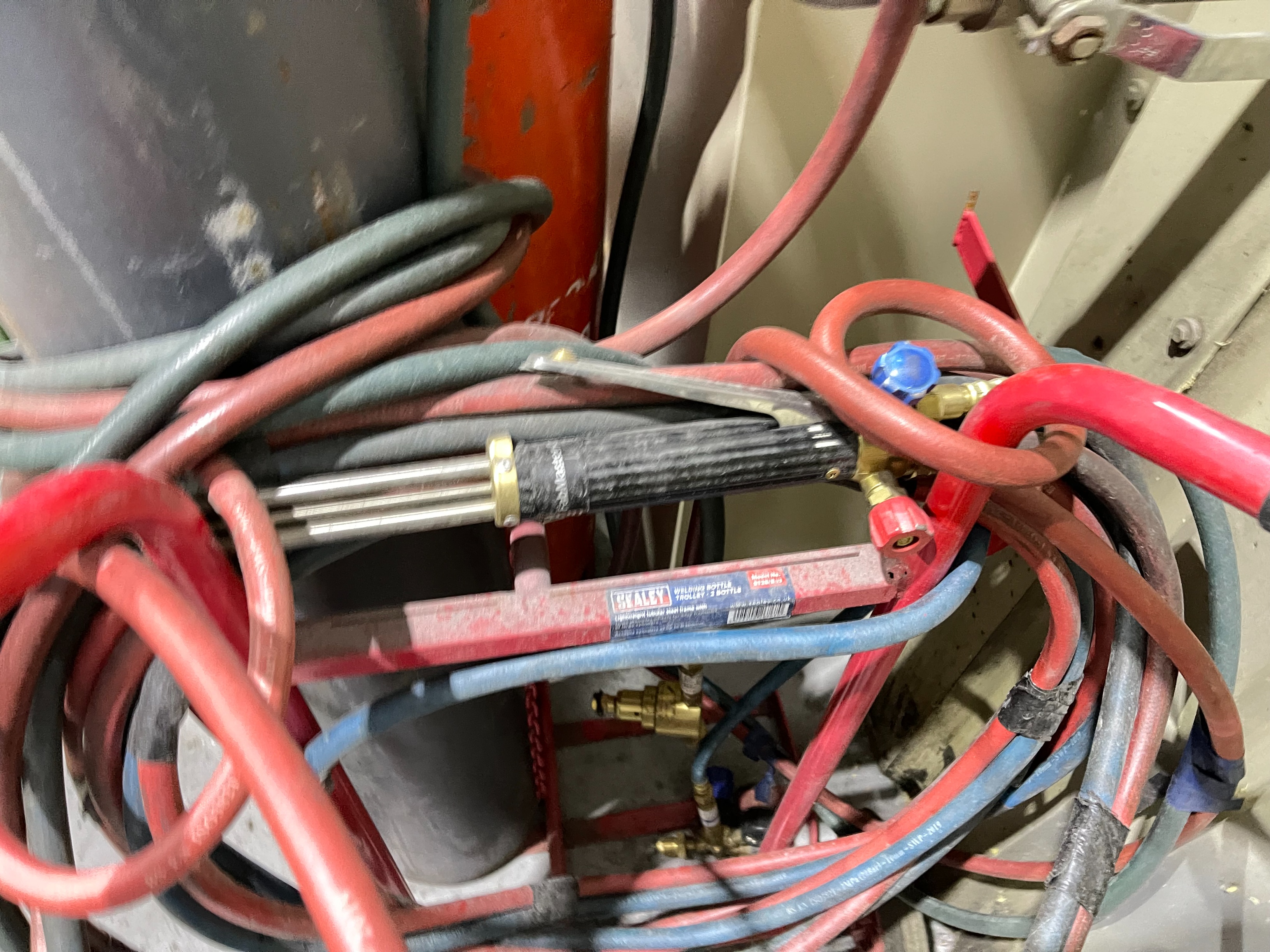 Acetyalene Torch and Mobile Trolley