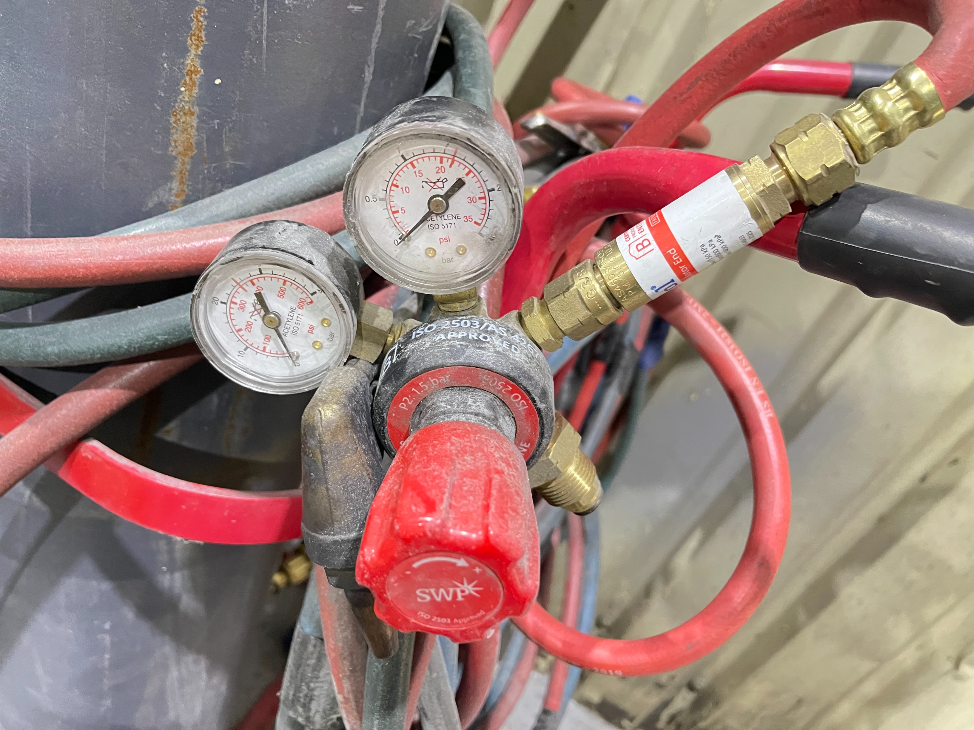 Acetyalene Torch and Mobile Trolley