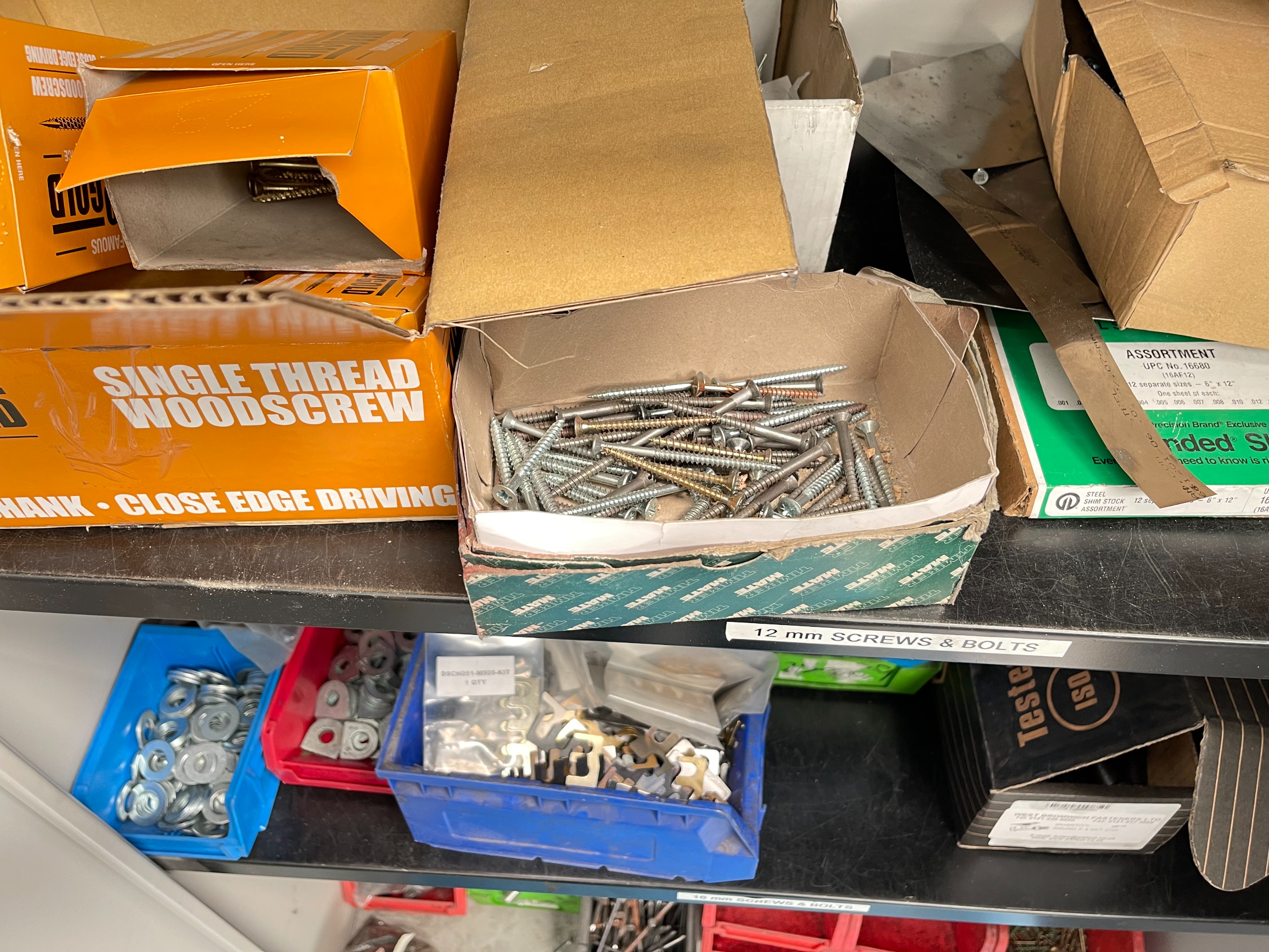 Cupboard with Qty of Screws and Nails