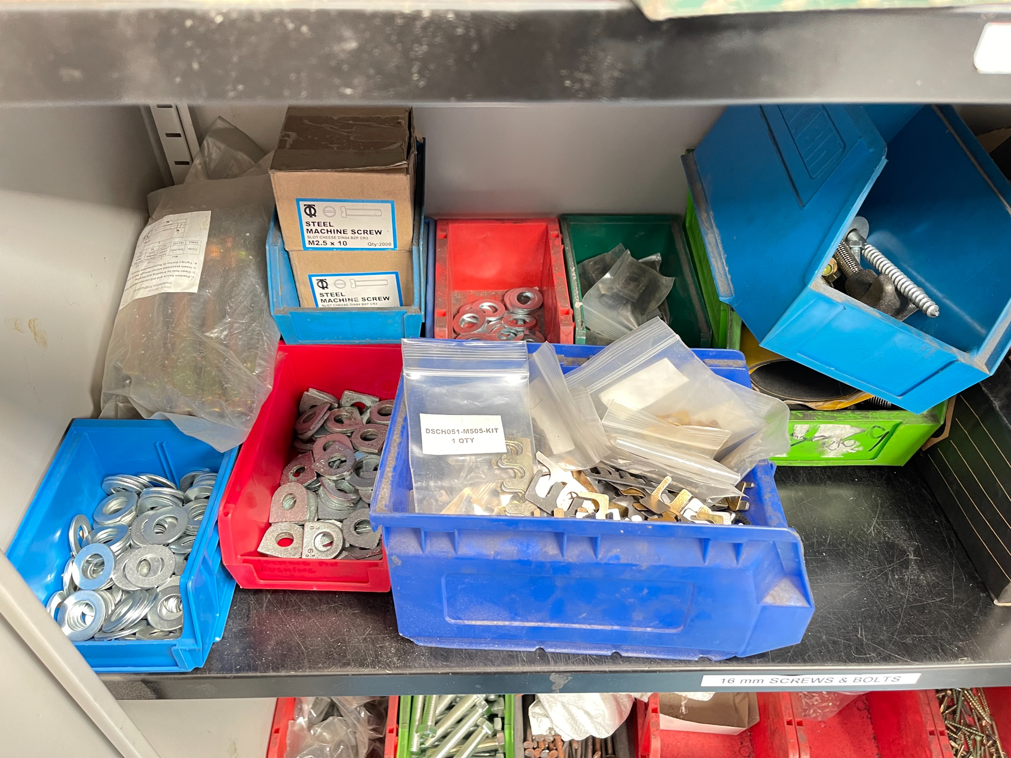 Cupboard with Qty of Screws and Nails
