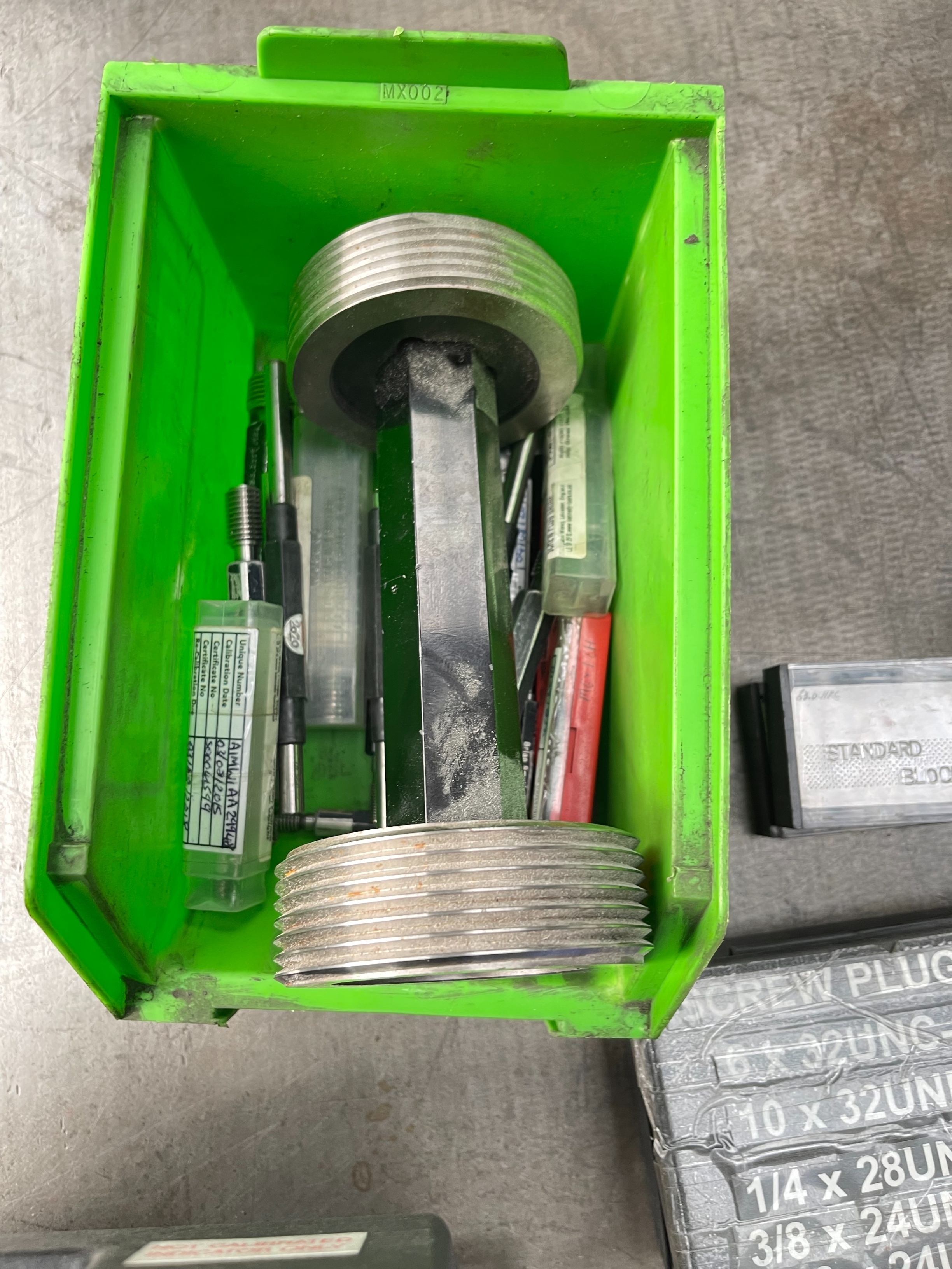 Qty of Plug Gauges, Thread Gauges