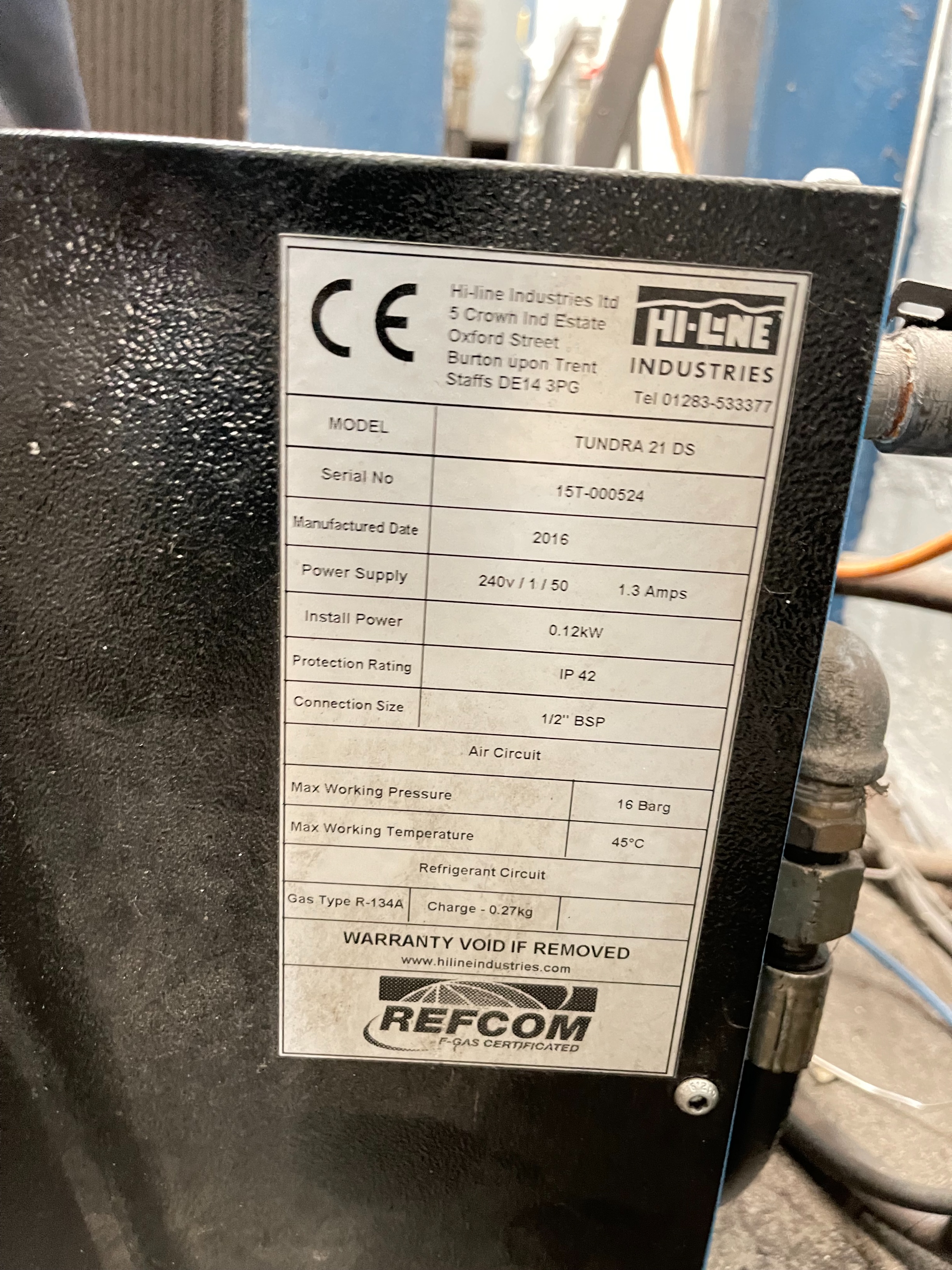 Tundra Dryer Model 21DS