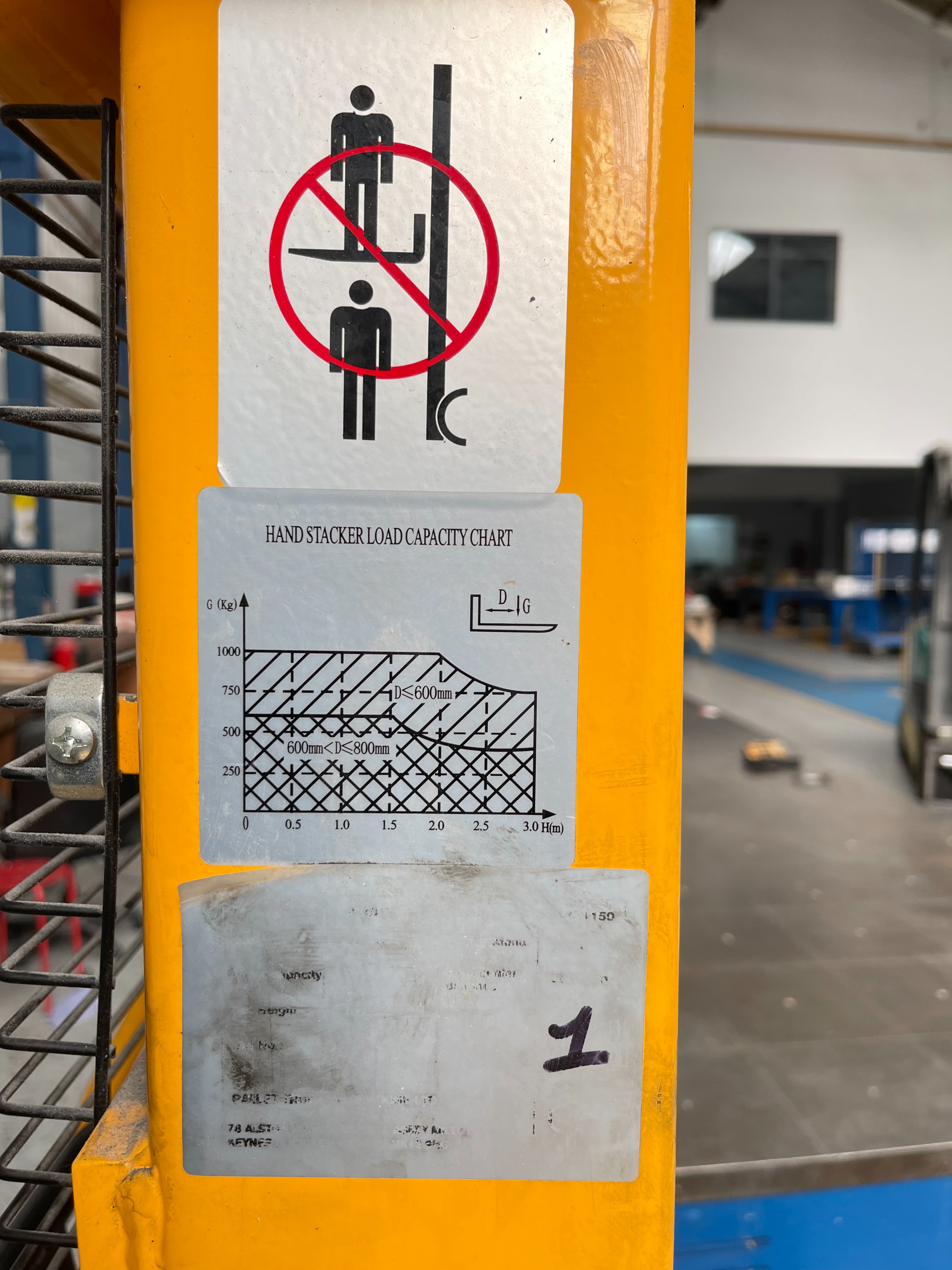 Pallet Truck, Tool Lift Capacity 1000kg