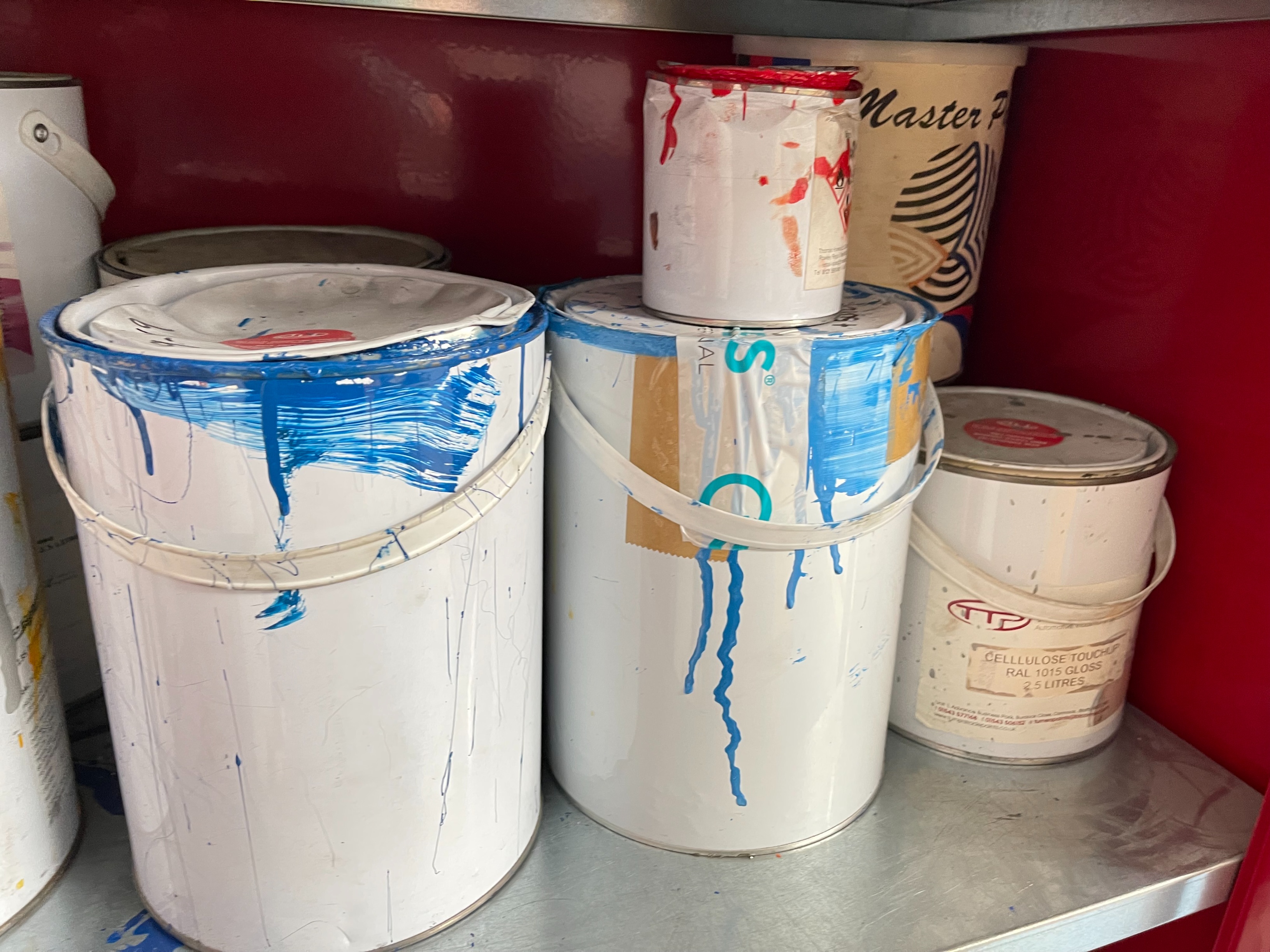 Cupboard with Qty of Paints