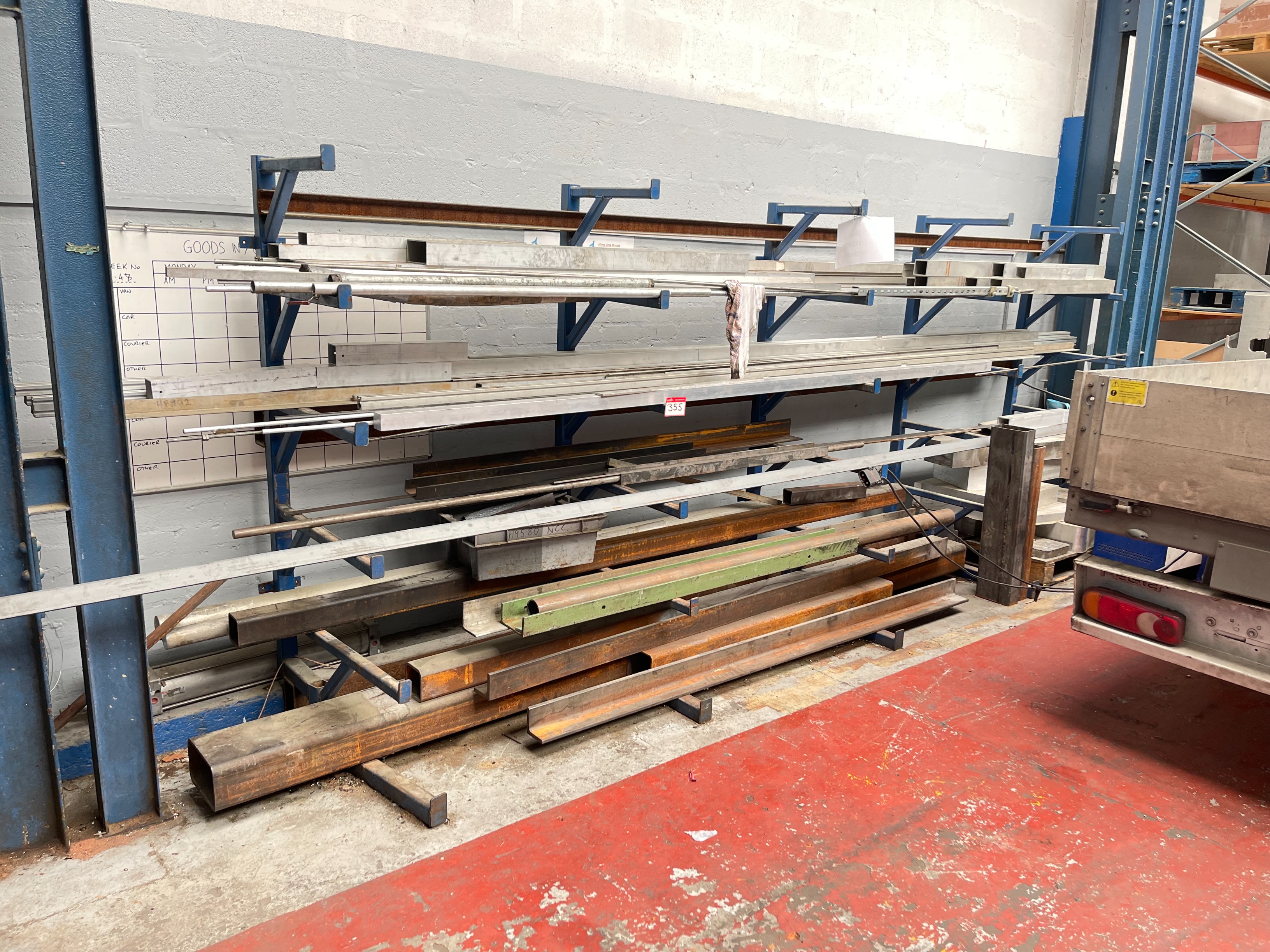 Steel Rack (Excluding Contents) 5m x 2m High Approx.