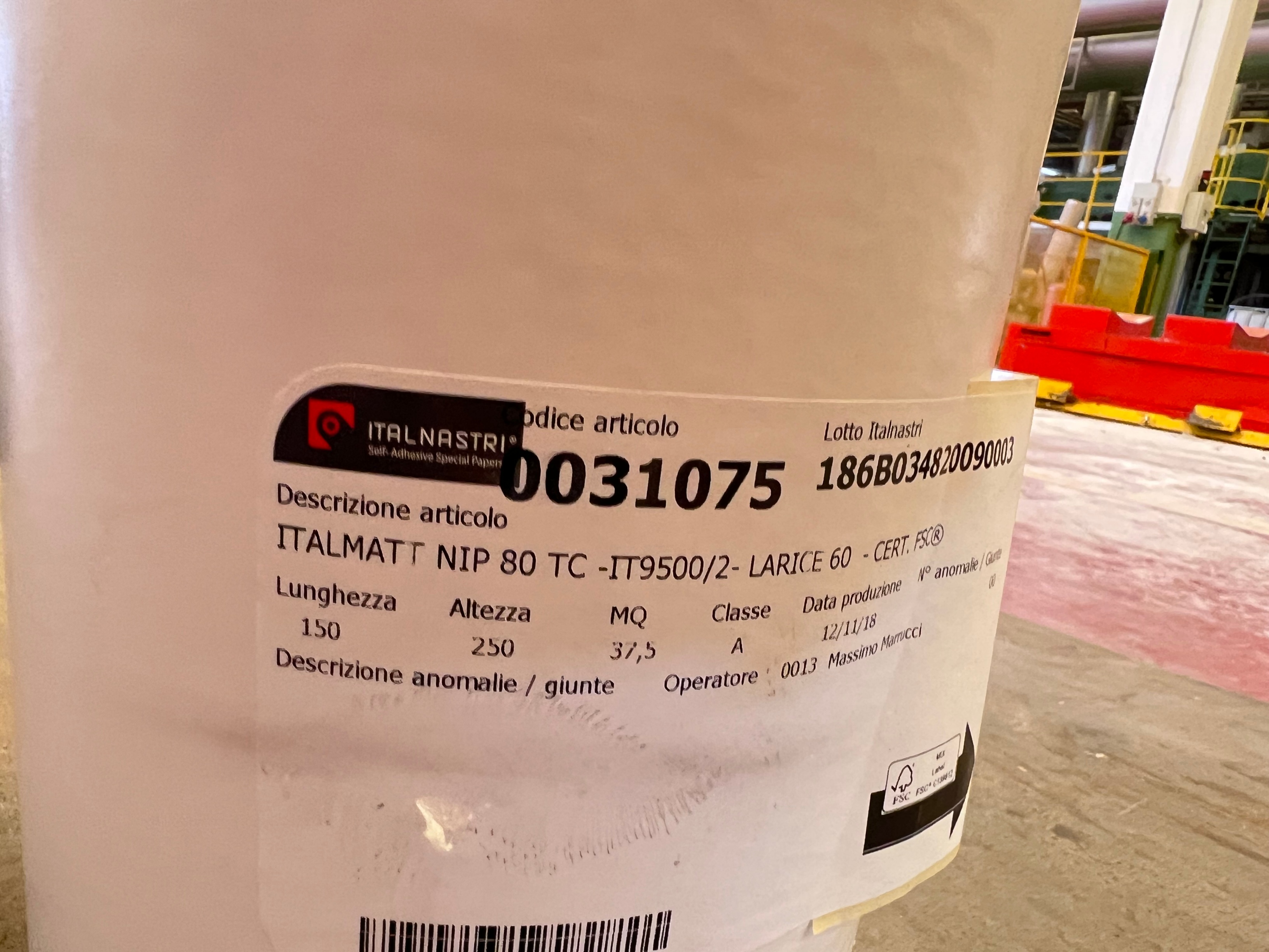 (0031075) Italmatt NIP 80 TC -IT9500/2 - Larice 60 - Cert. FSC