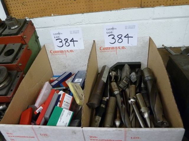 (2) Boxes containing Tools and Carbide Tips