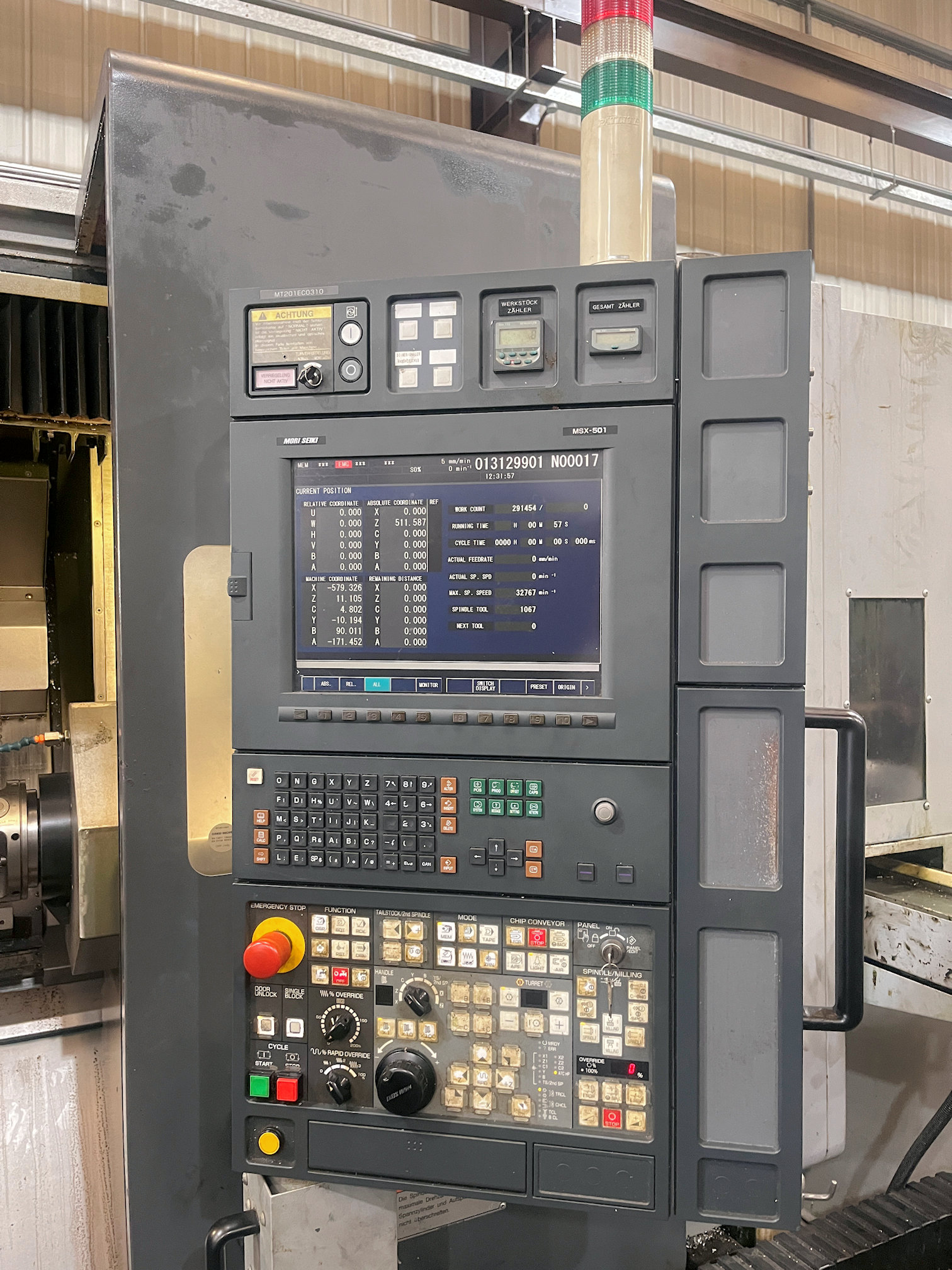 Mori Seiki MT2000A1SZ Multi Axis CNC Lathe (2005)