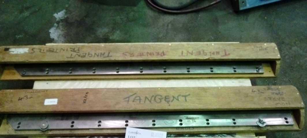 (2) Spare Blades for Wohlenberg MCS-3TV Guillotine