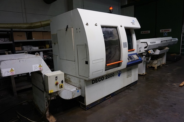 Tornos Deco 2000/26 Multi axis Sliding head CNC Lathe with Fanuc PNC Control