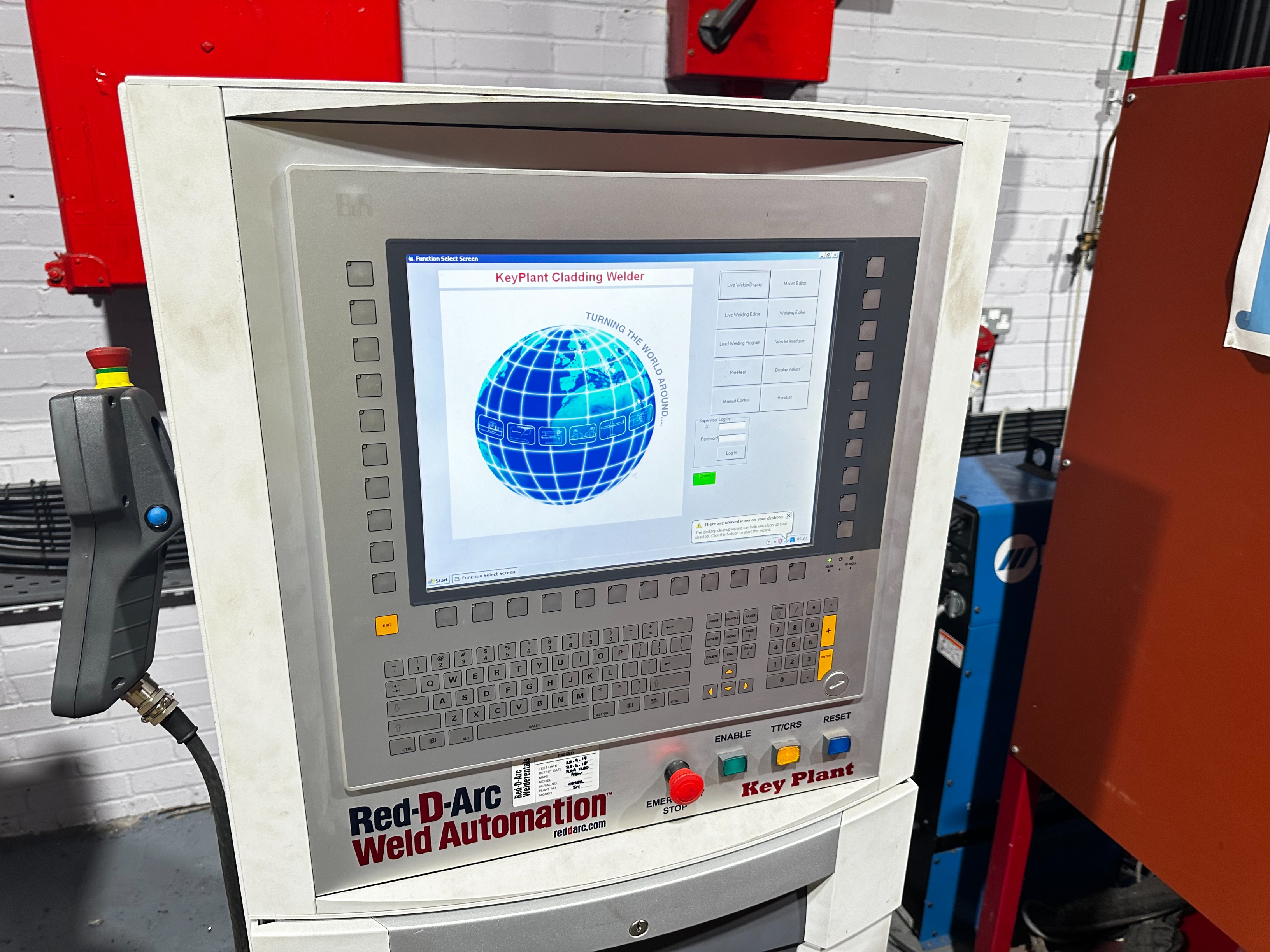 Key Plant Red-D-Arc Horizontal GTAW Butt Welding/Cladding System