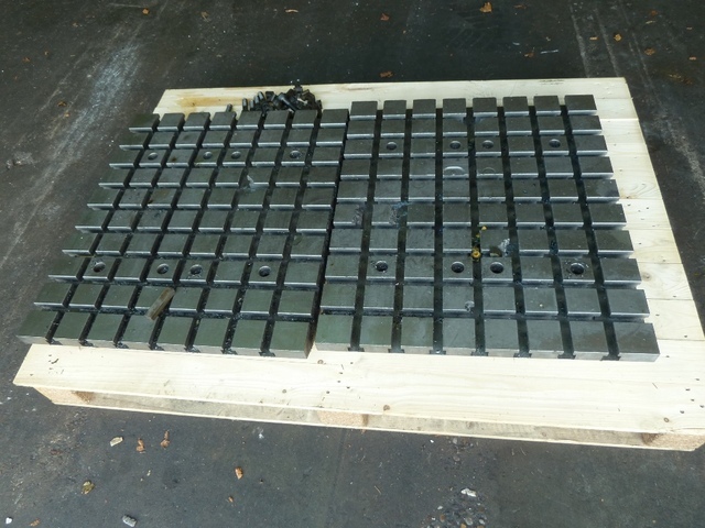 (2) Slotted Sub Tables, 640mm x 750mm