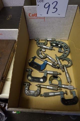 10 Assorted Micrometers