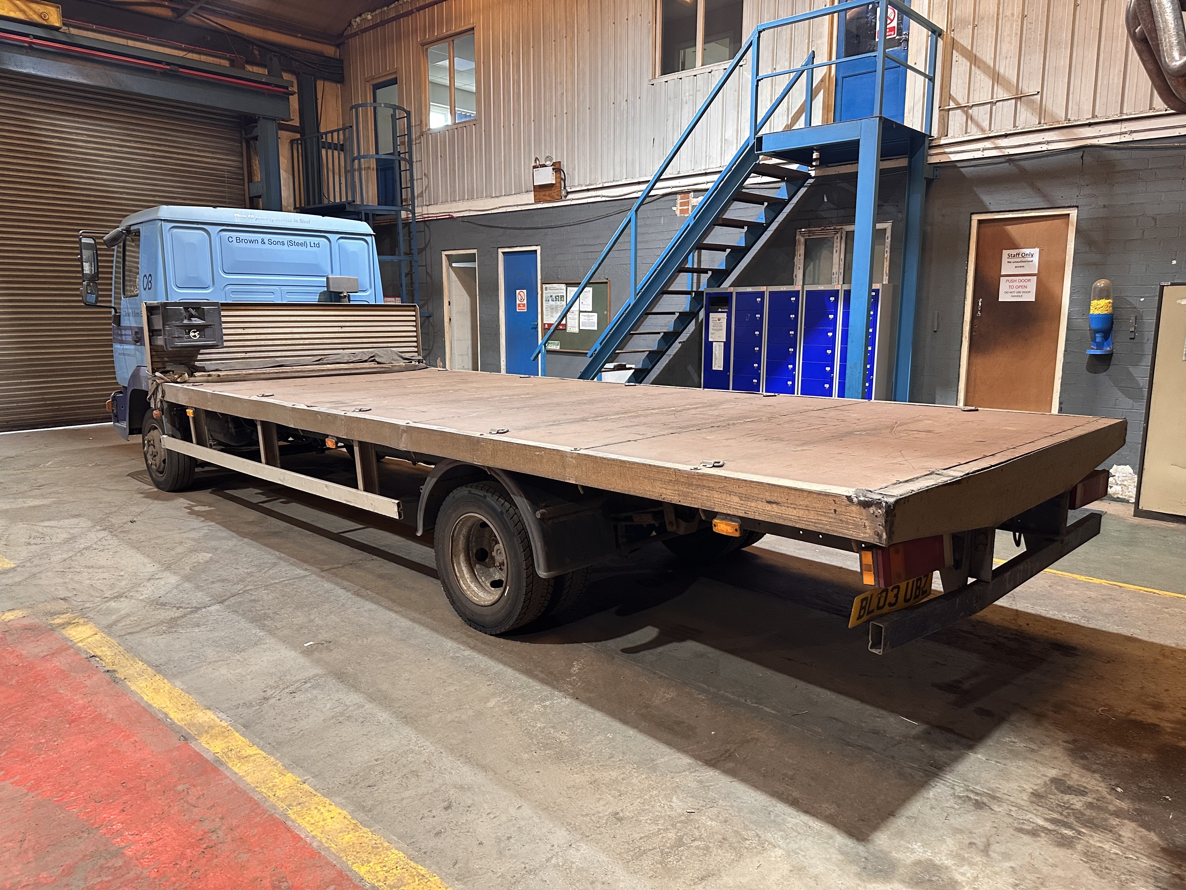 Man 8.155 Flat Bed Truck, Registration Number: BL03 UBZ