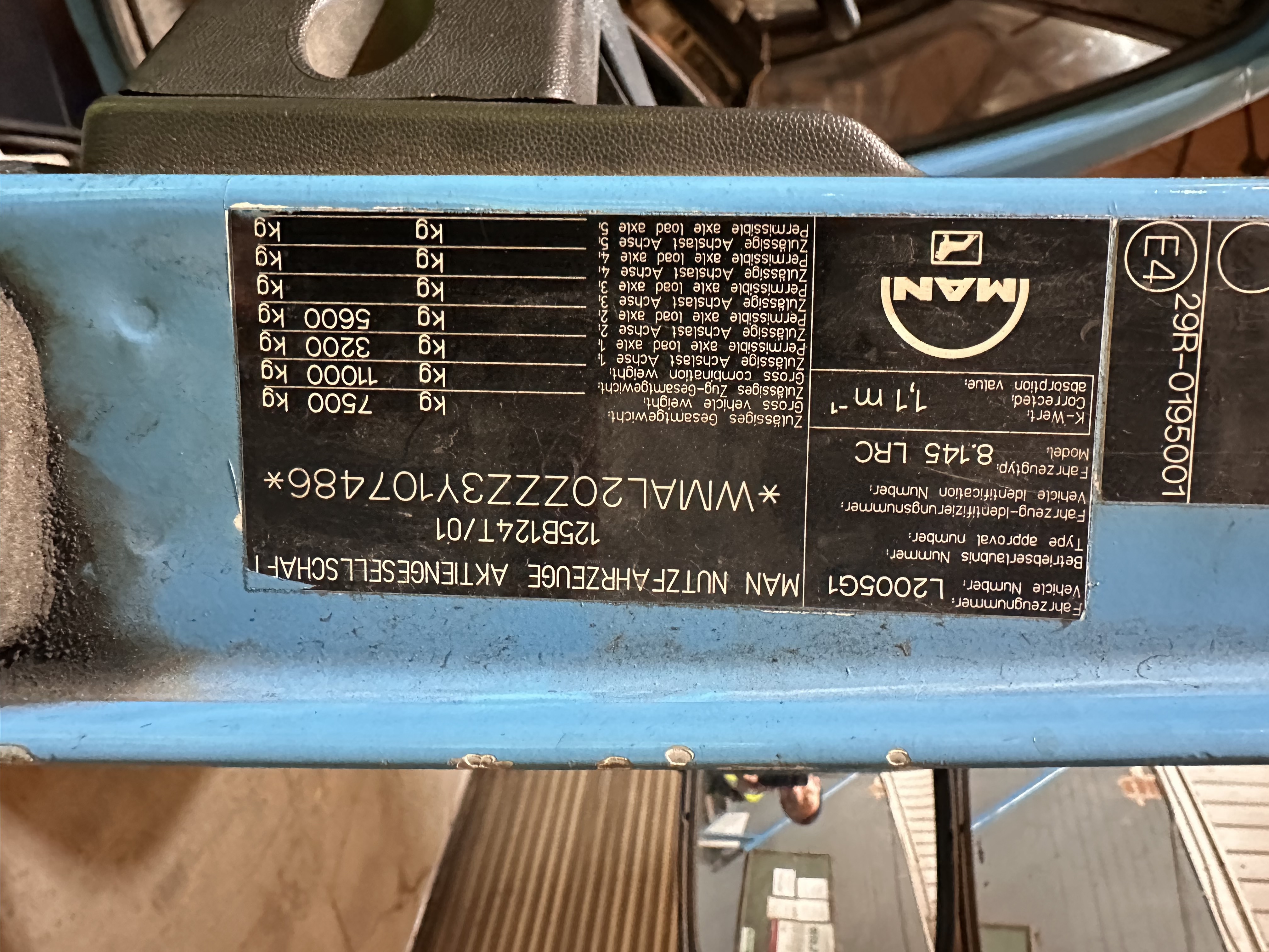 Man 8.155 Flat Bed Truck, Registration Number: BL03 UBZ