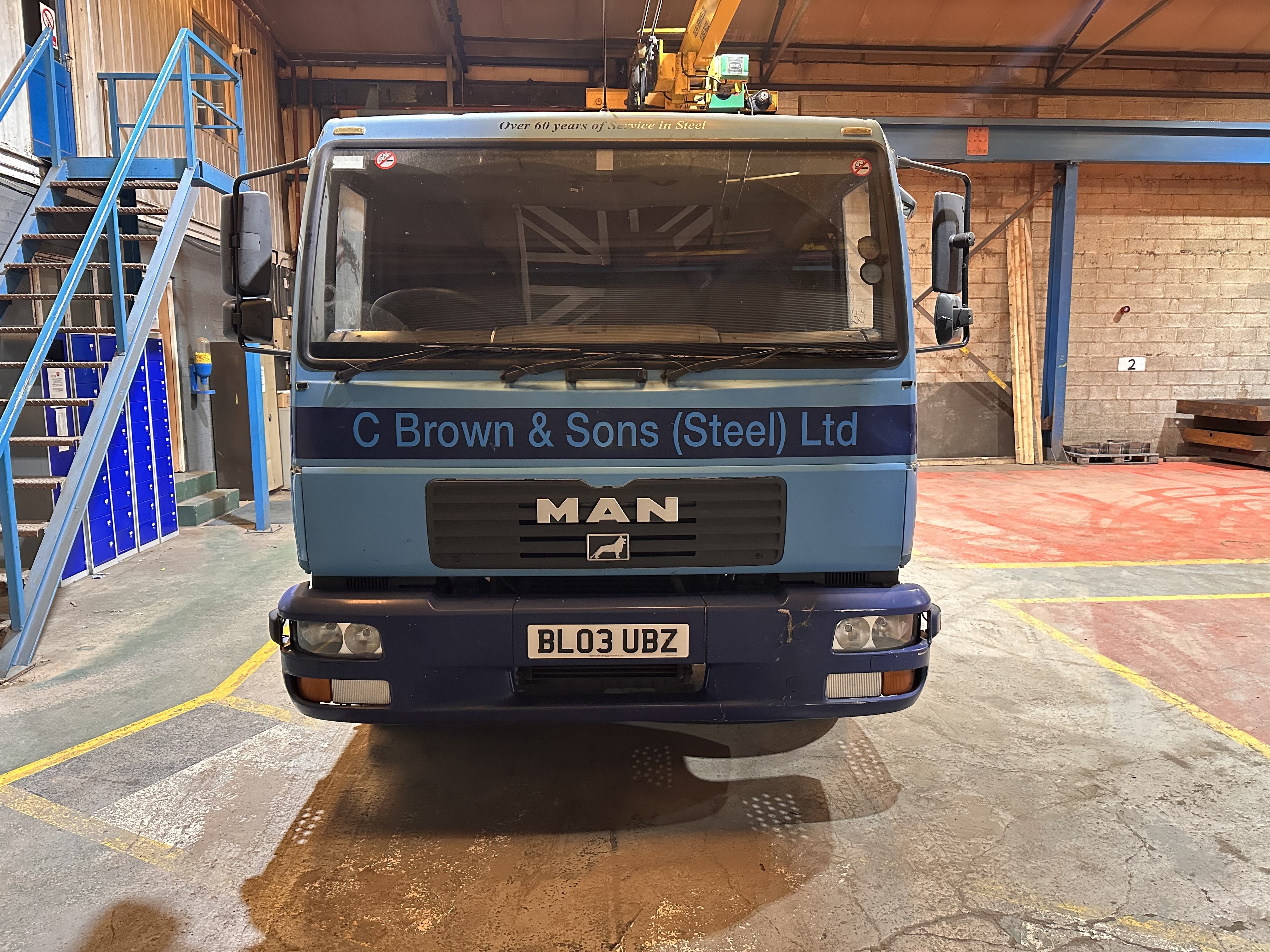 Man 8.155 Flat Bed Truck, Registration Number: BL03 UBZ