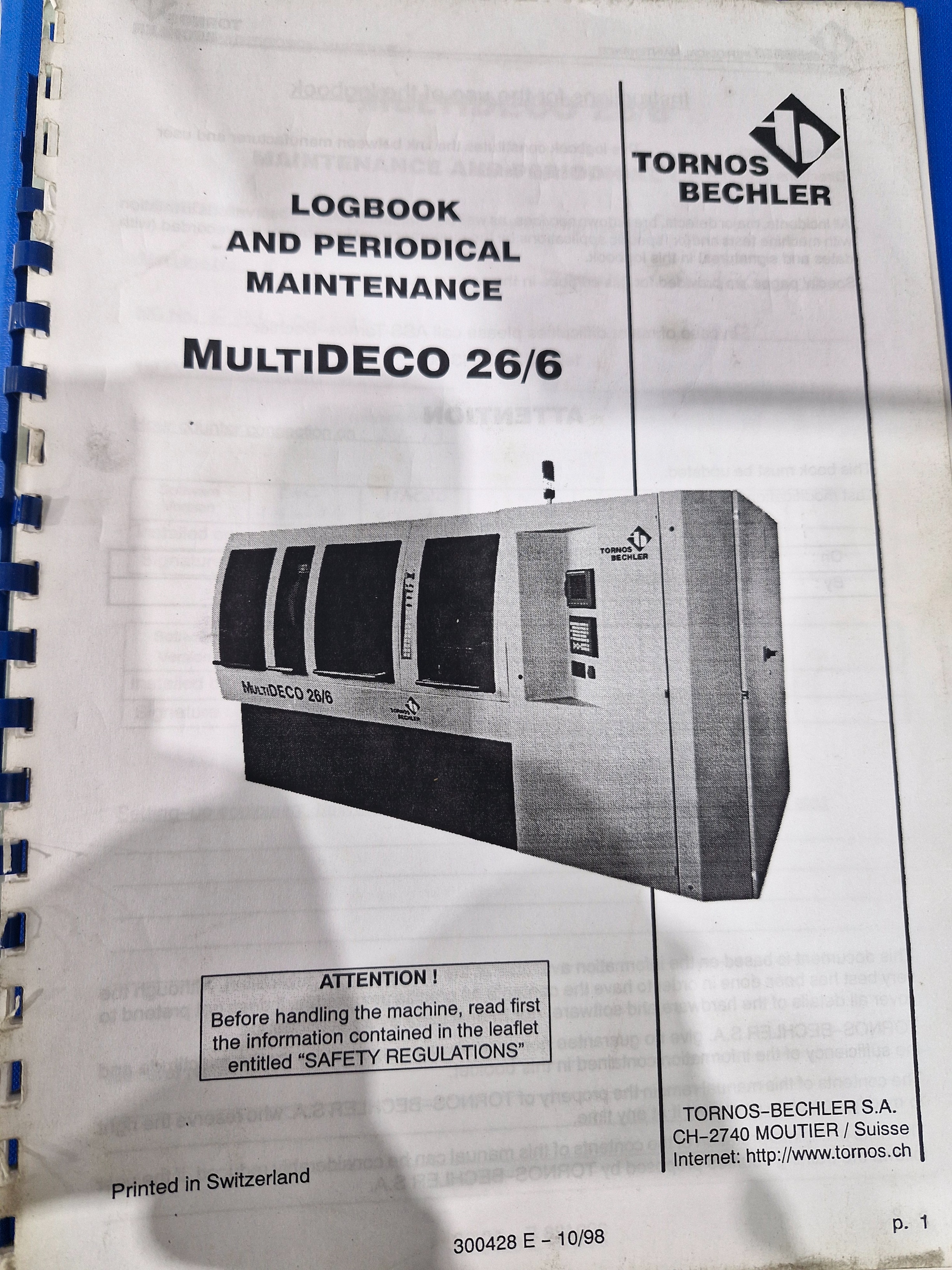 Tornos MultiDeco 26/6 CNC Multispindle Lathe with Fanuc Control (2000)
