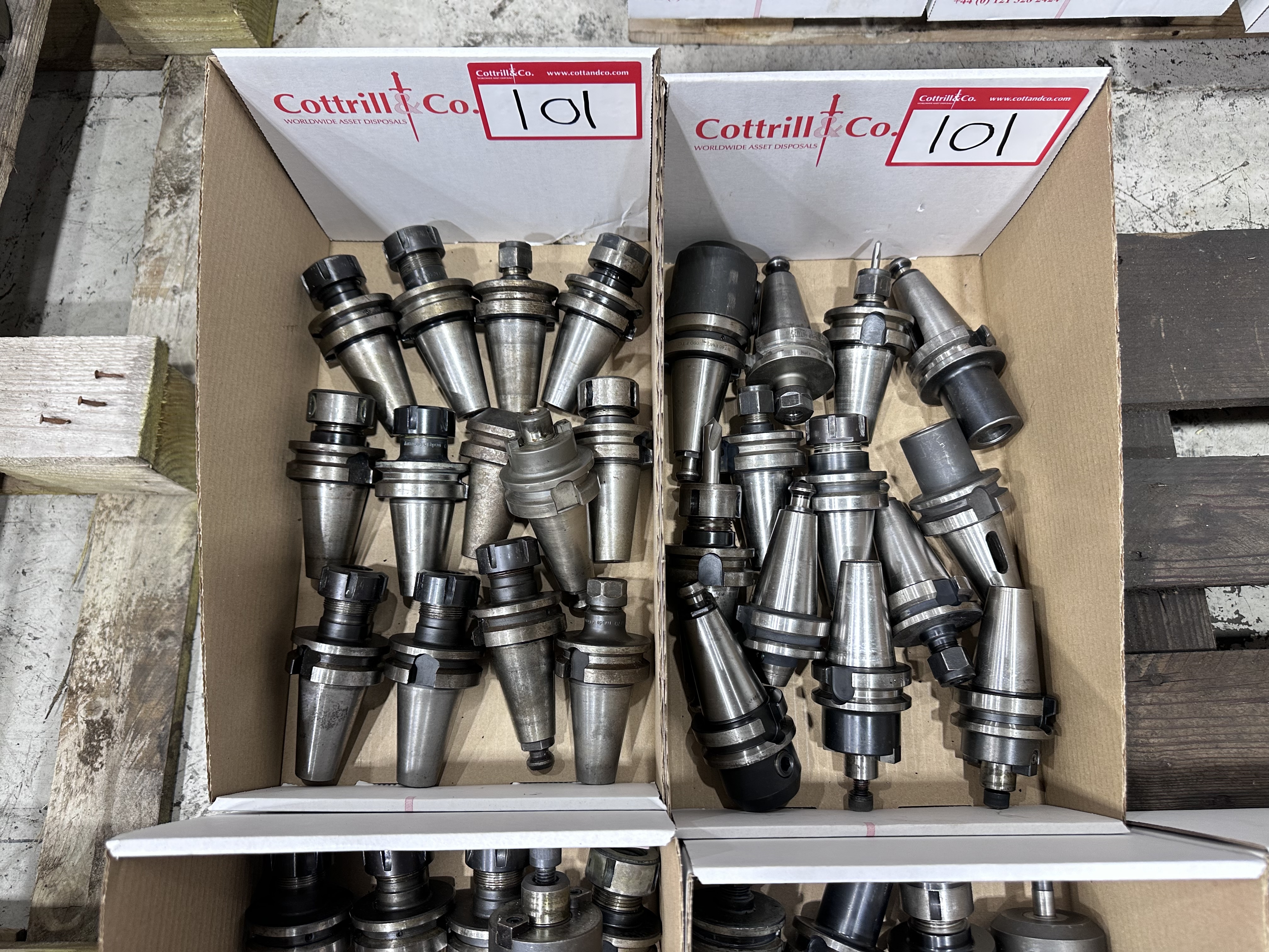 6 Boxes of BT40 Tooling